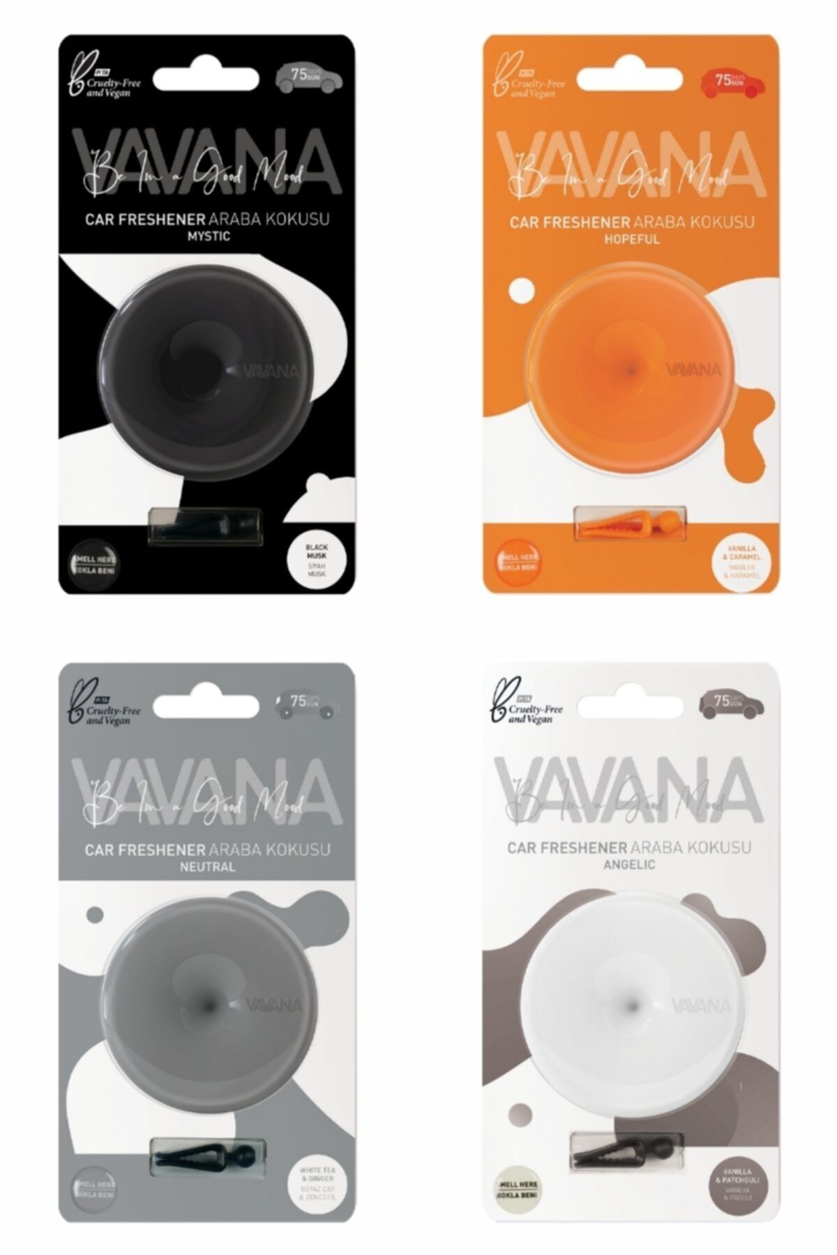 VAVANA Araba Kokusu - Oto Havalandırma Kokusu Seti - Mystic Hopeful Neutral Angelic
