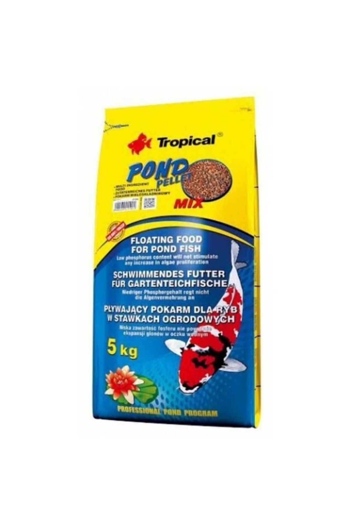 Tropical Pond Pellet Mix 5 Kg Japon Koi Havuz Balık Yemi