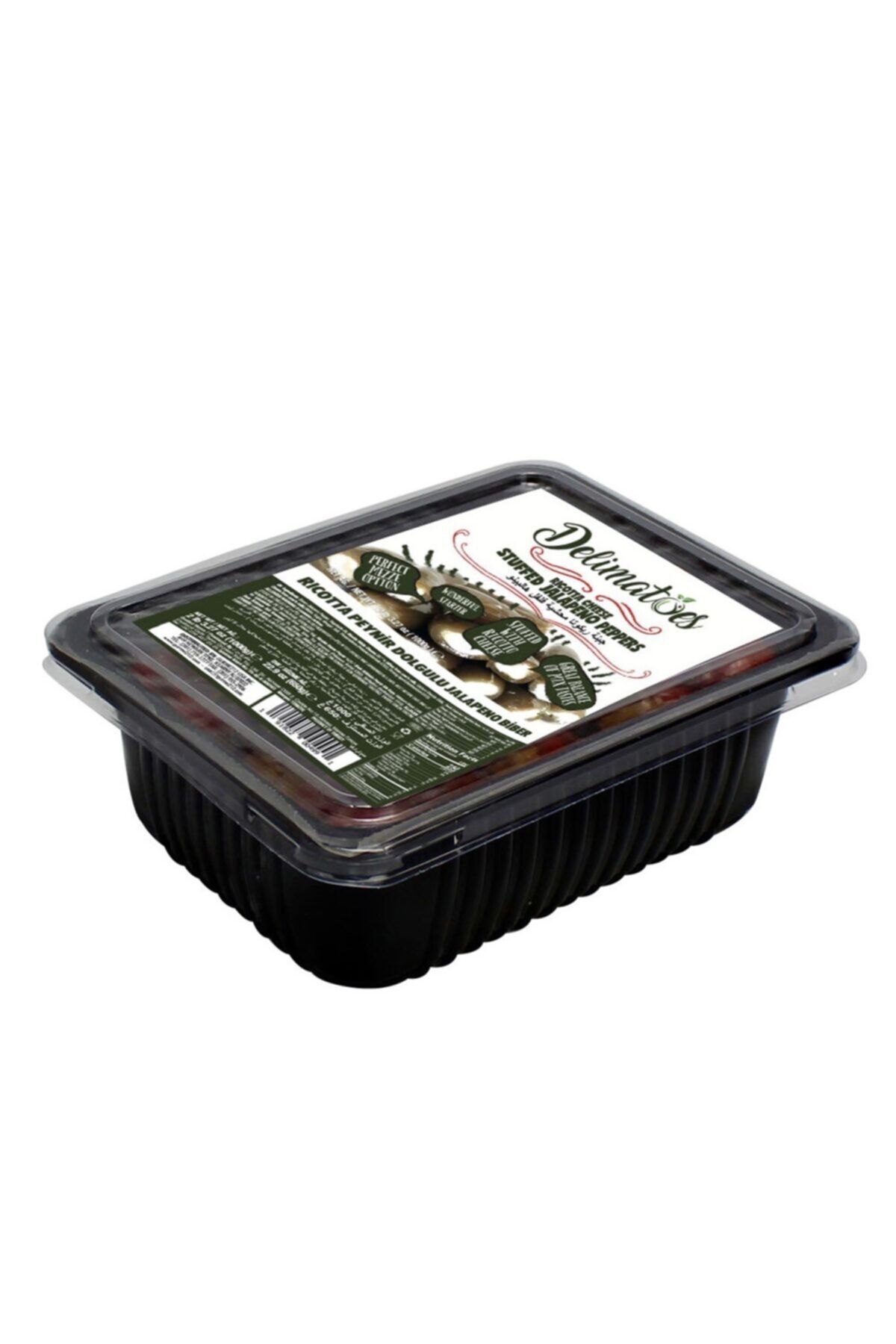 Gurme212 Ricotta Peynir Dolgulu Yeşil Jalopen Biber (1 Adet X 1000gr)
