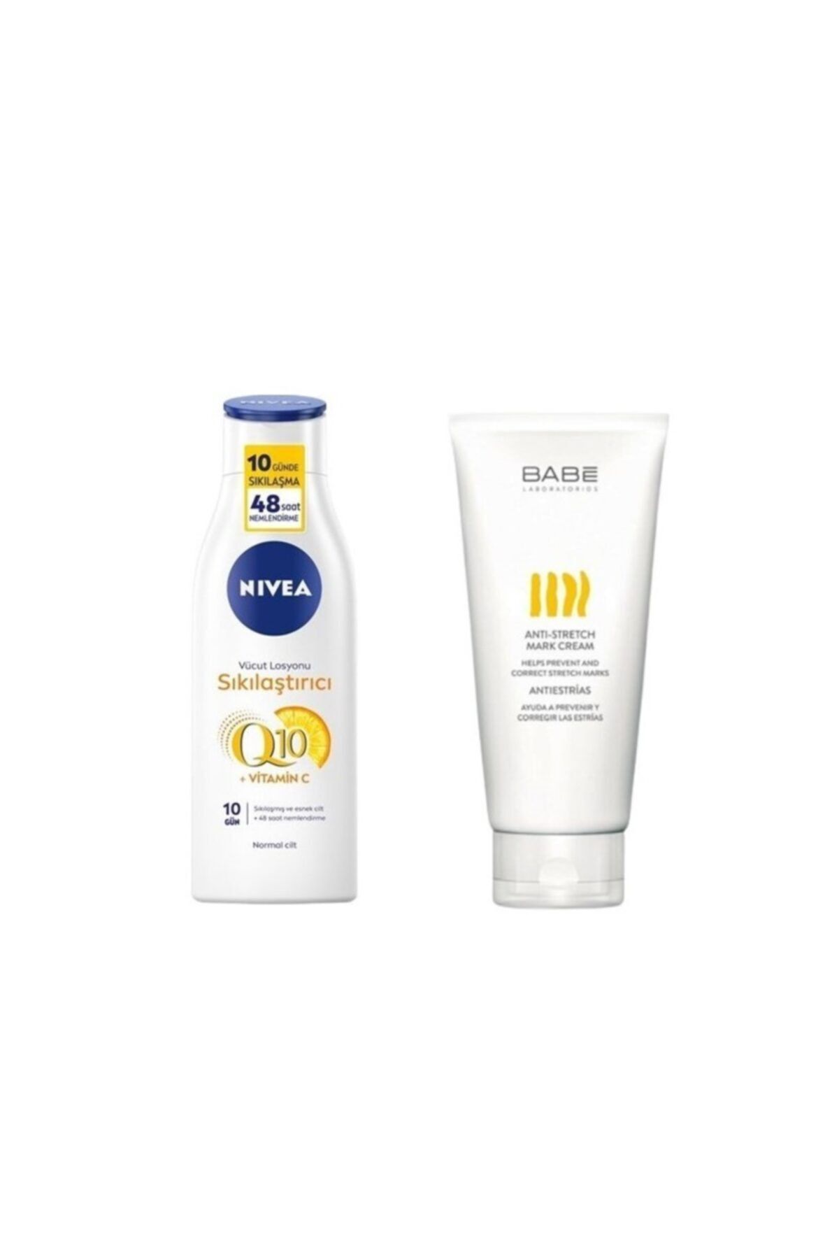 Nivea Q10 Vitamin C Sıkılaştırıcı Vücut Losyonu 250ml & Çatlak Kremi 200 Ml