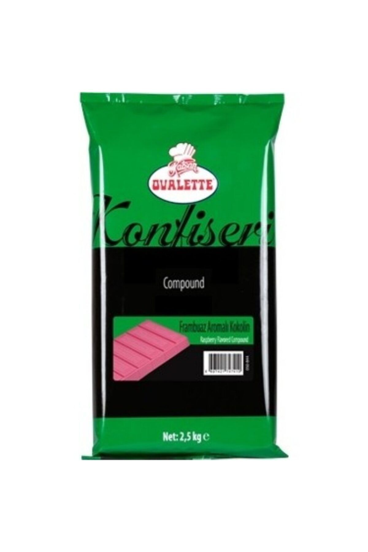 Katsan Ovalette Konfi seri  Frambuaz Yeşi l 2.5 Kg