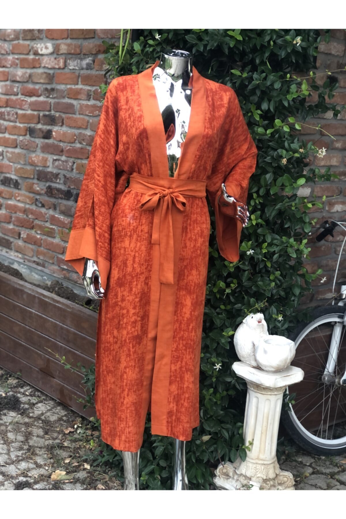 etamincebursa Özel Tasarım Keten Kimono