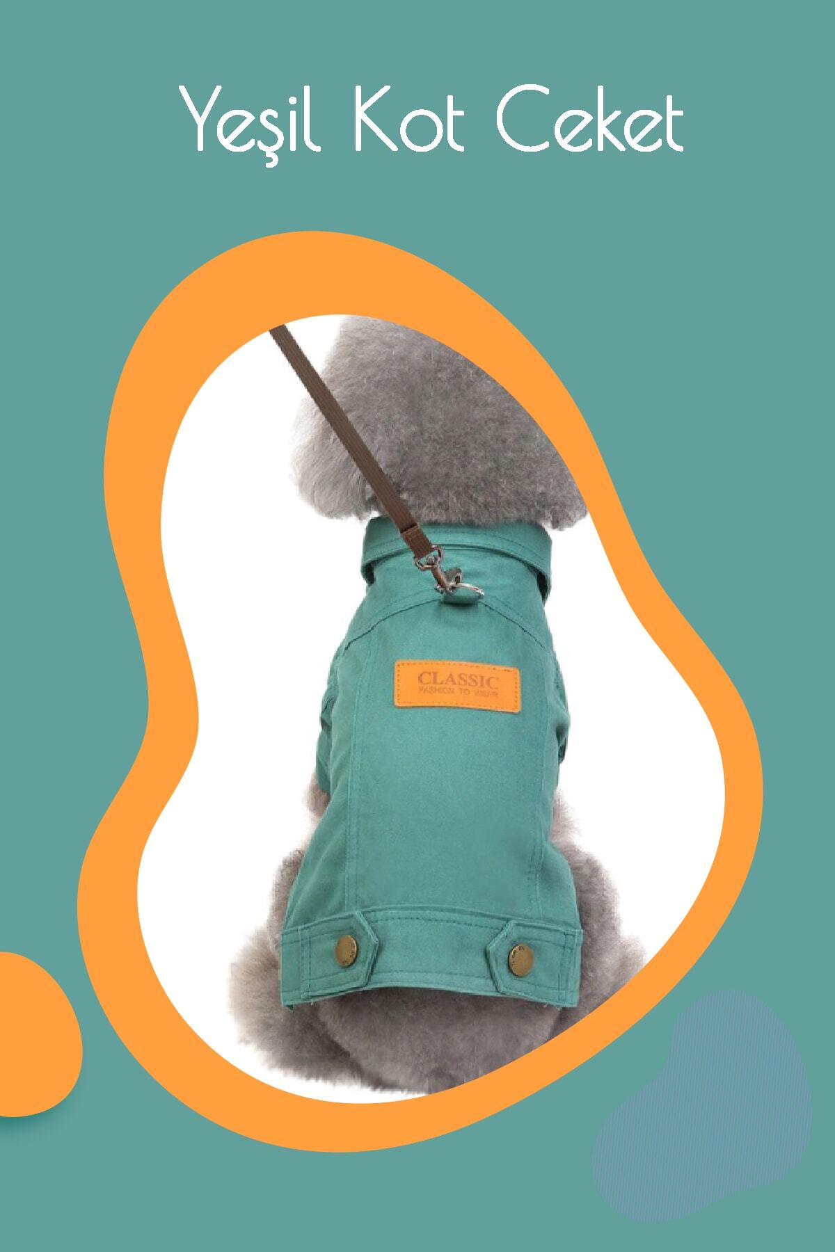 Chifox Box No 000 Yeşil Kot Ceket Köpek Montu