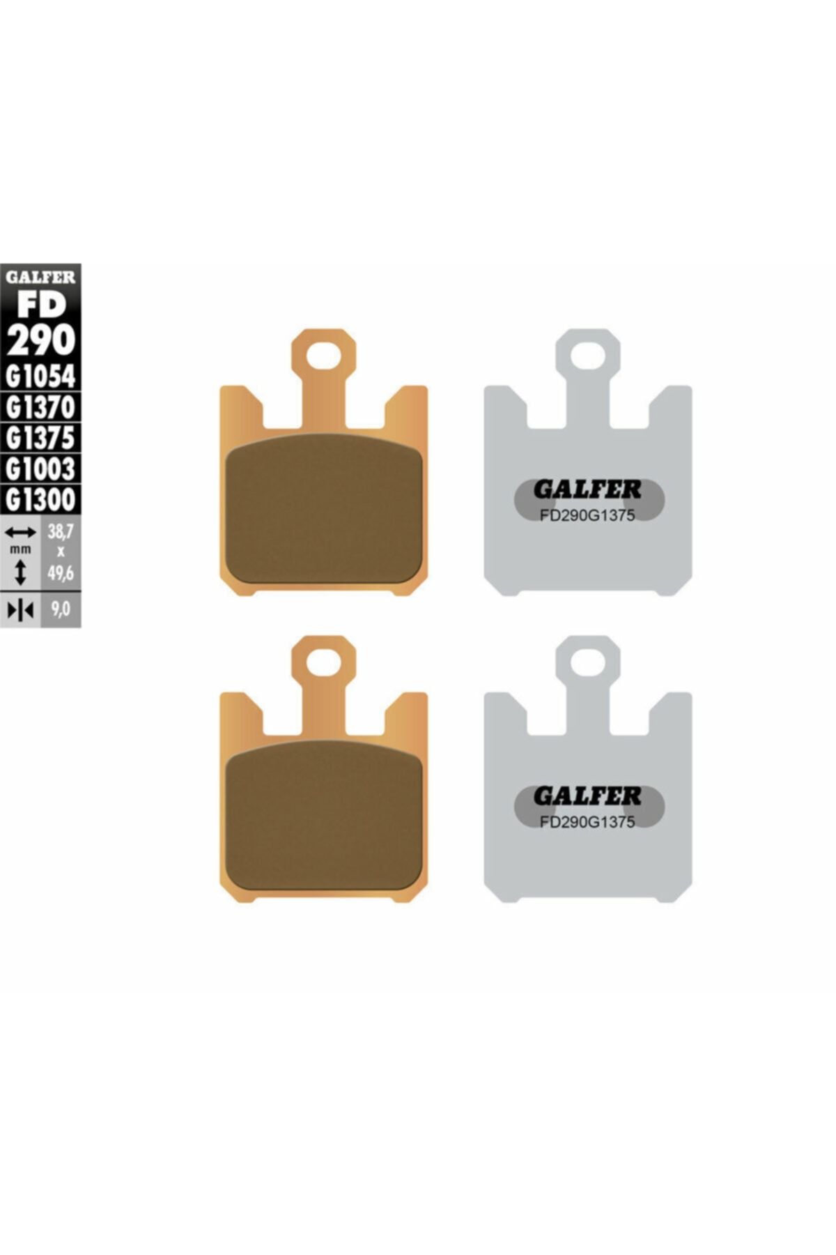 Galfer Kawasakı Vn 1600 05- Ön Porselen Sinterli Balata
