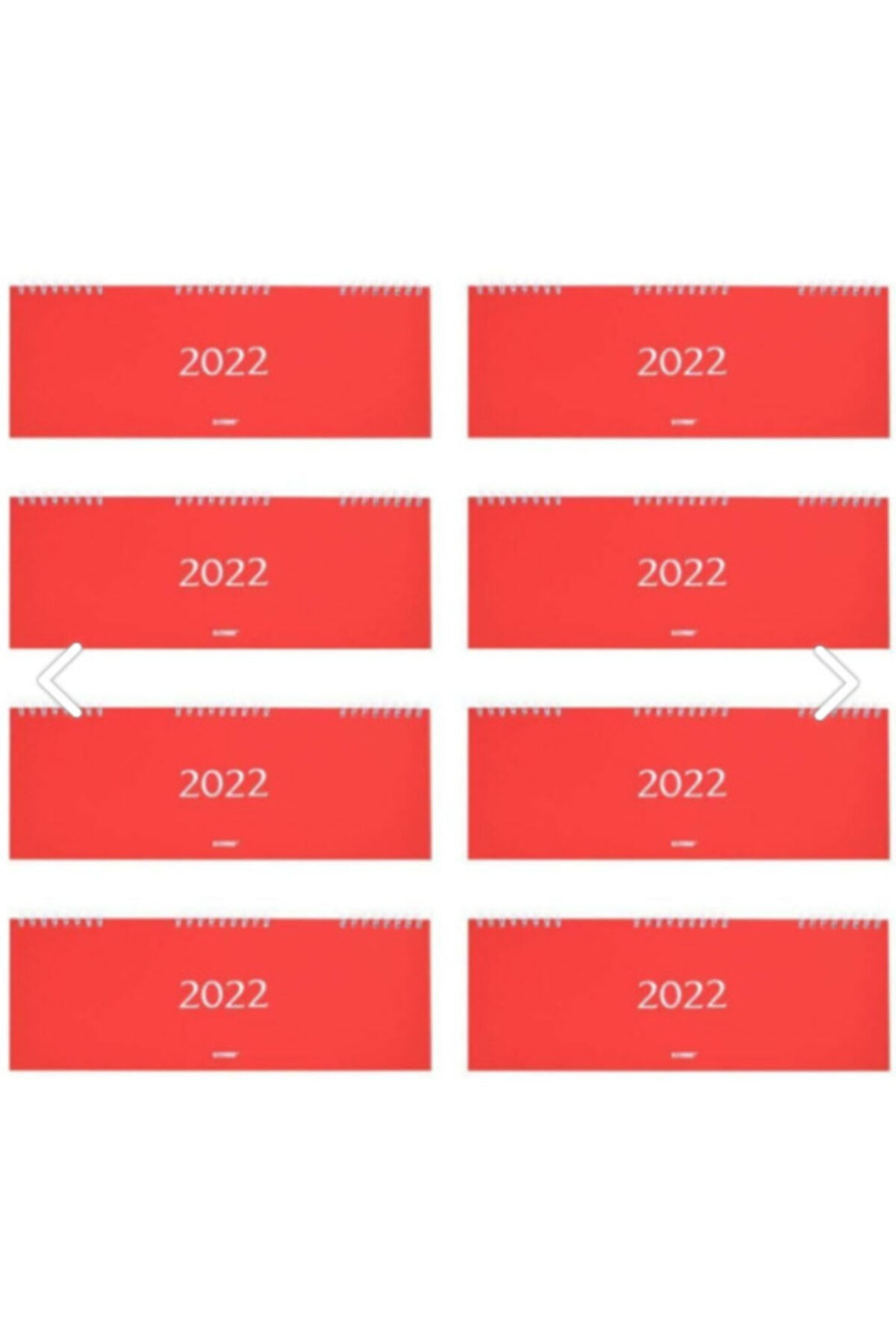 Bayındır 2022 Haftalık Spiralli Masa Takvimi 12x33 Cm Çizgili (8adet)