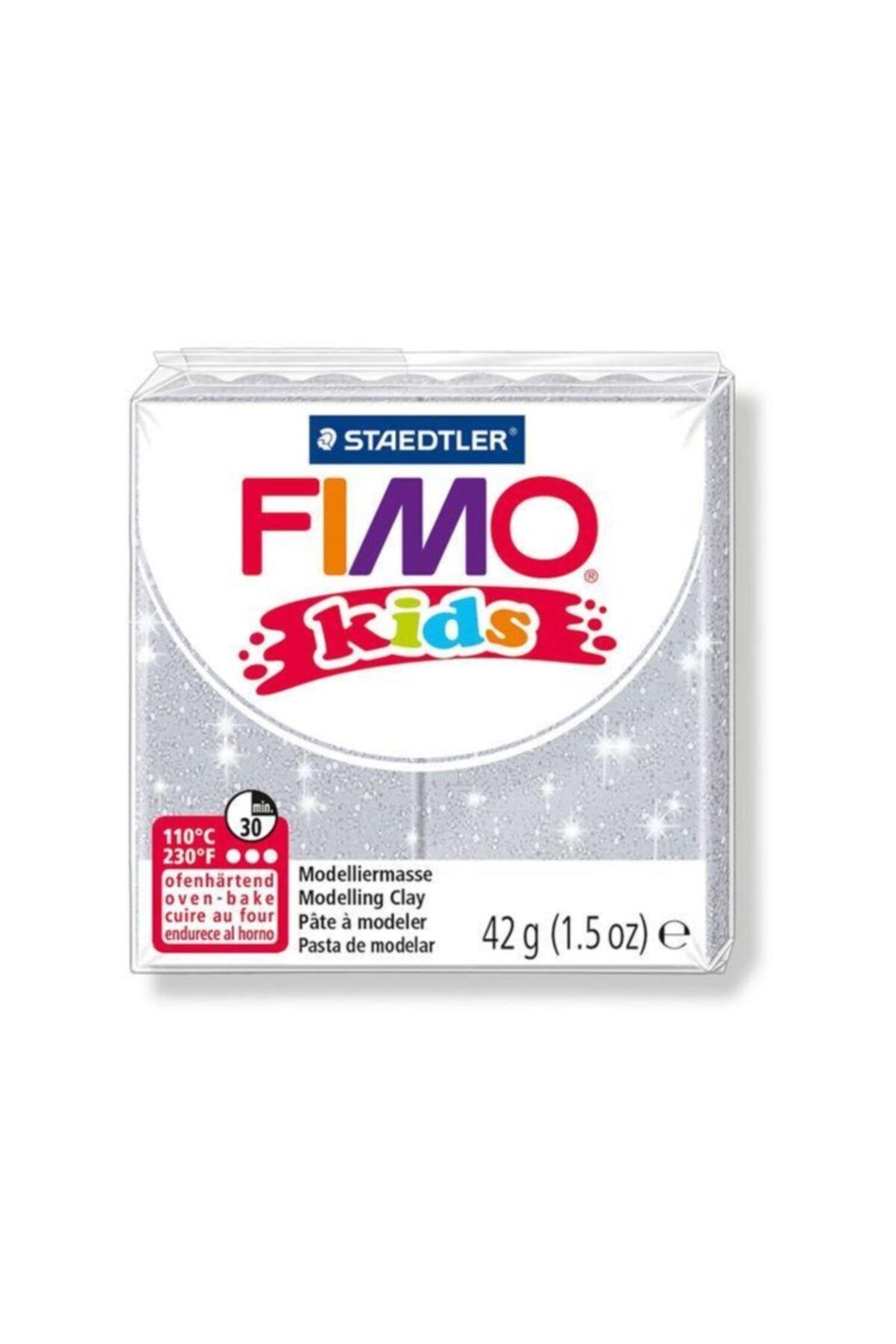 Staedtler Fimo Kids Yumuşak Polimer Kil 812 Yaldızlı Gri