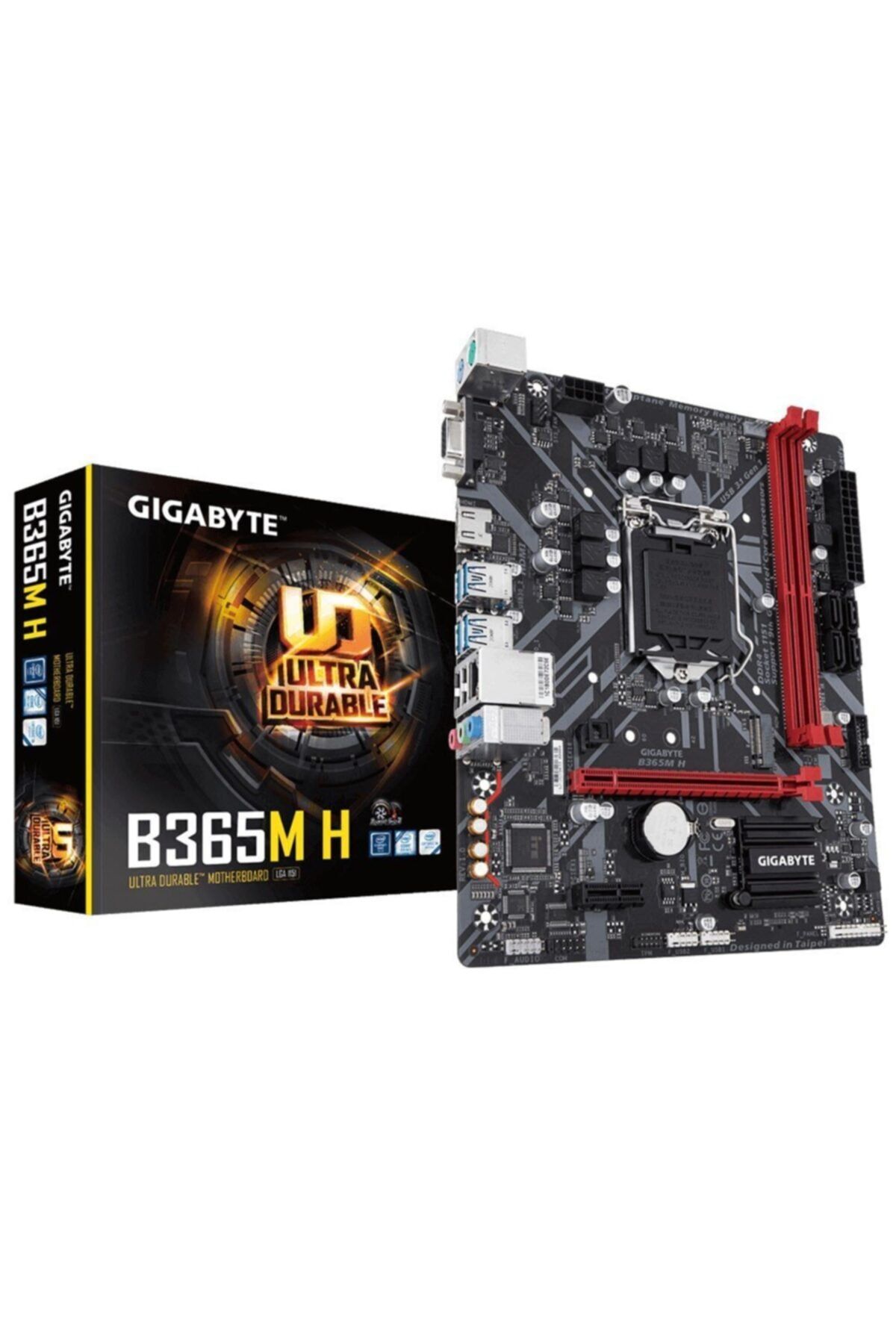 Gigabyte B365M H Sata,M2 Ddr4 2666MHz Usb 3.1 Vga Hdmi Ses G.Lan 1151P 8.9.Gen Anakart