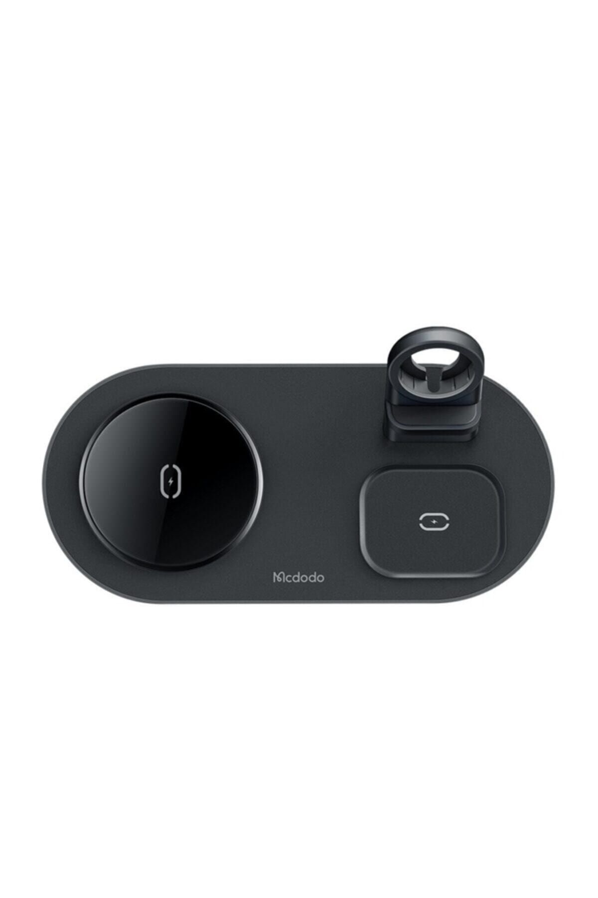 Mcdodo Ch-7061 3in 1 Magnetic Wireless Şarj Aleti-siyah