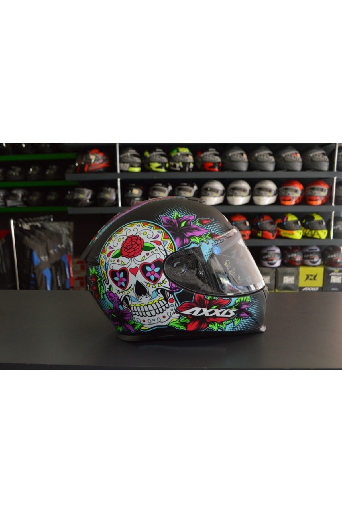 AXXIS Eagle Sv Mexıcan Skull A1 Kapalı Kask