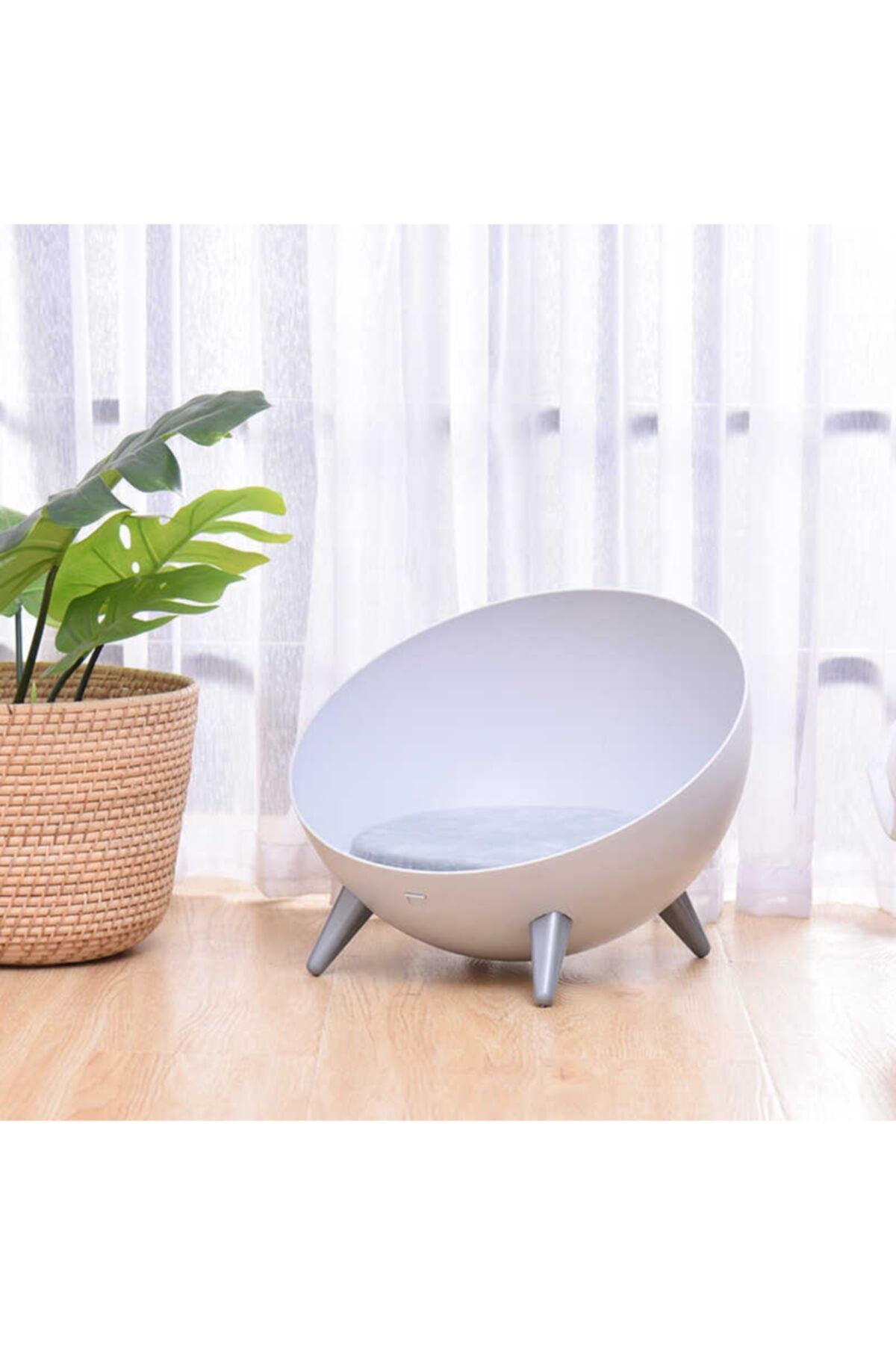 DecoHandy Mikopet Deluxe Kedi Yatağı-gri Ayak
