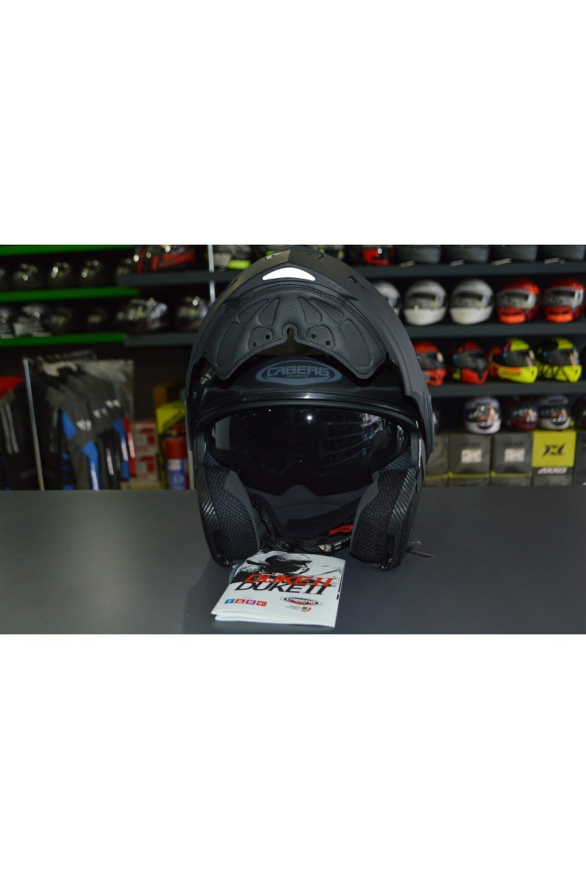 Caberg Duke Iı Mat Siyah Çene Açılır Kask
