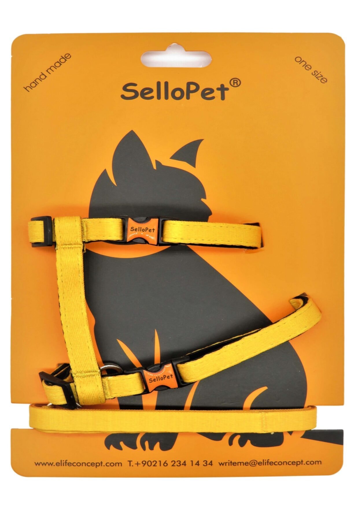 Sello Pet Kedi Göğüs Tasması Ve Gezdirme Seti