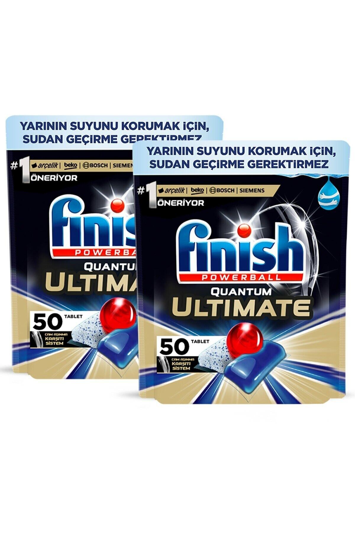 Finish Quantum Ultimate 100 Kapsül Bulaşık Makinesi Deterjanı Tableti (50x2)