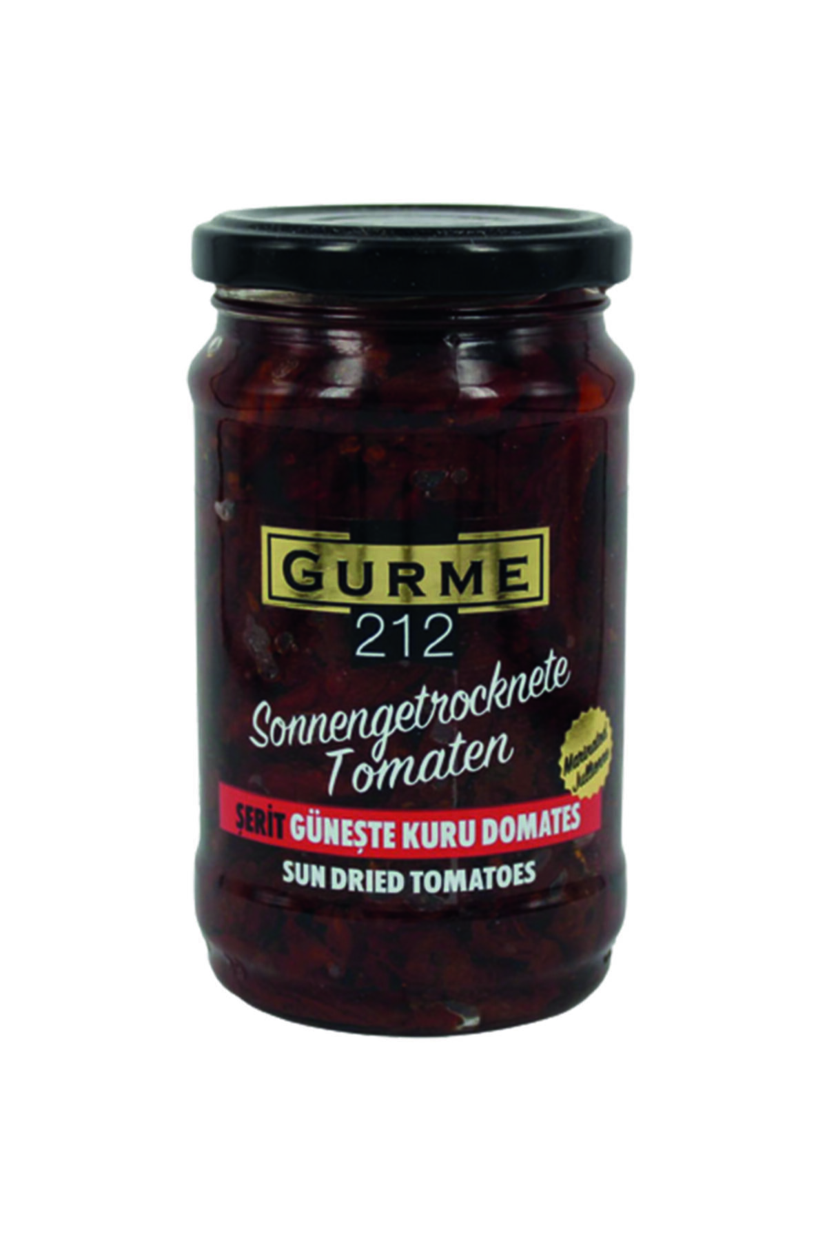 Gurme212 Güneşte Kurutulmuş Domates, Şerit Kesim, Sezonunda Hasat (1 Adet X 320cc)