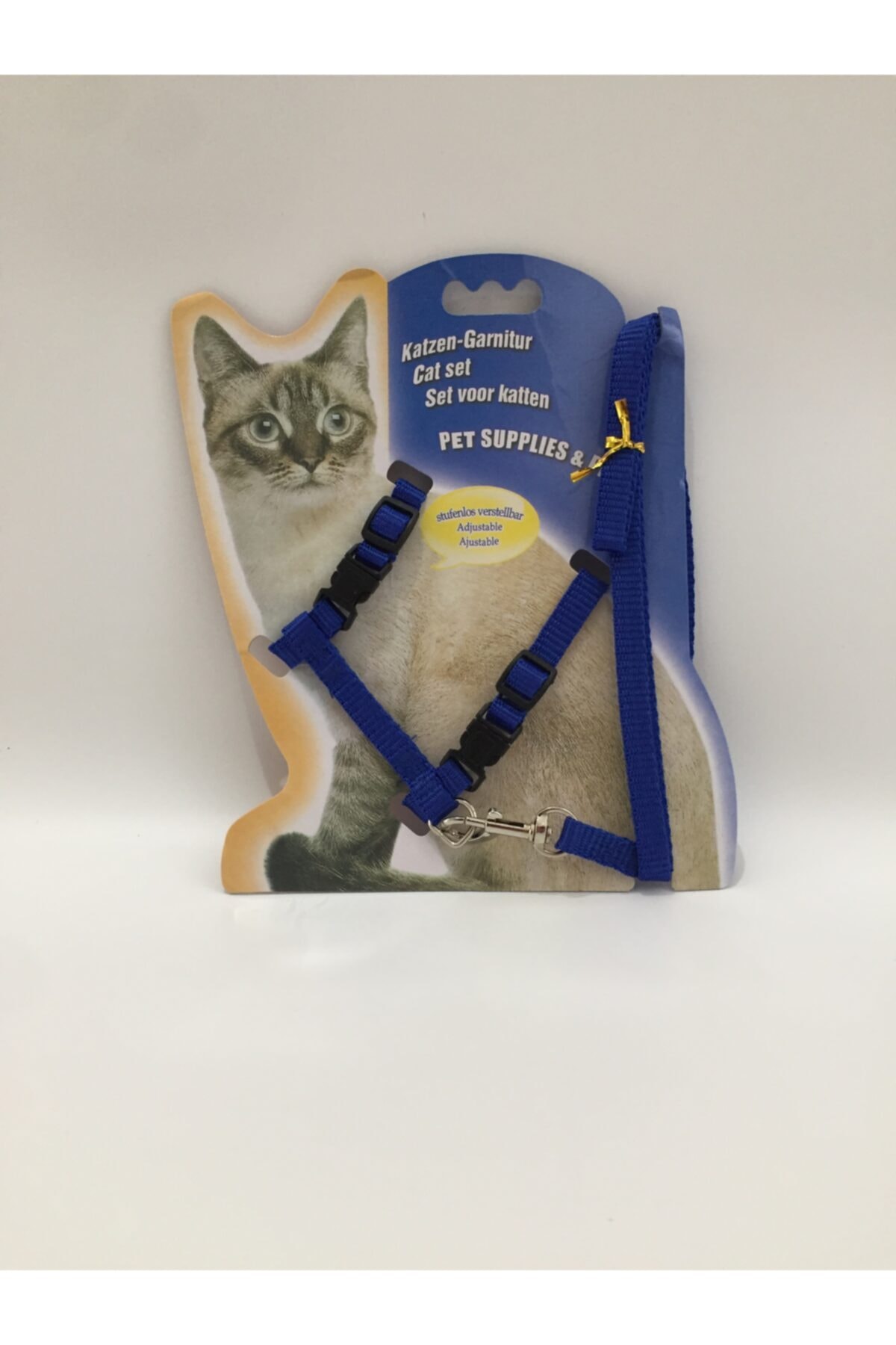 Katzen Ayarlanabilir Kedi Tasması ( 120 Cm ) Lacivert