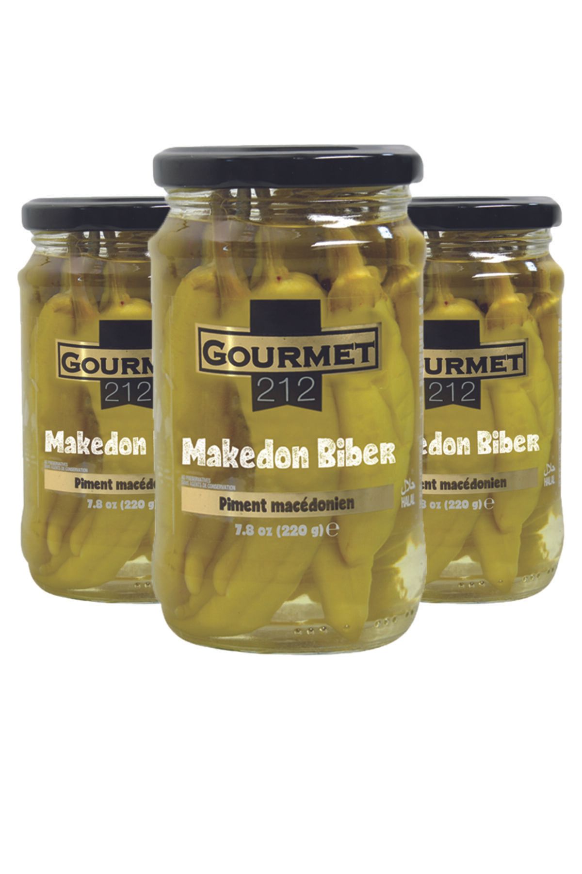 Gurme212 Bibe Turşusu (makedon Biberi), Meze (3 Adet X 320cc)