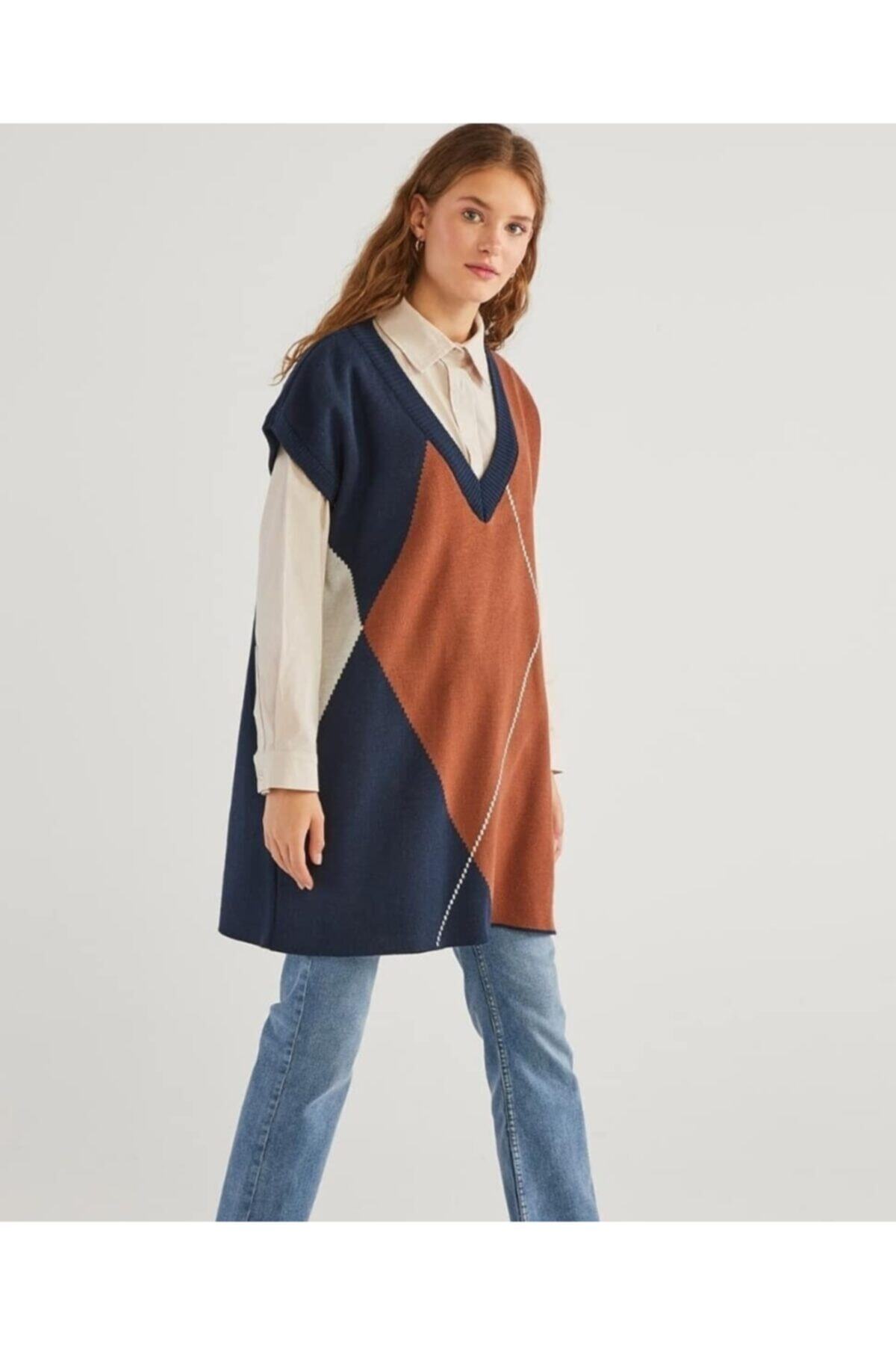 Sura Butik Home Baklava Desenli Süveter