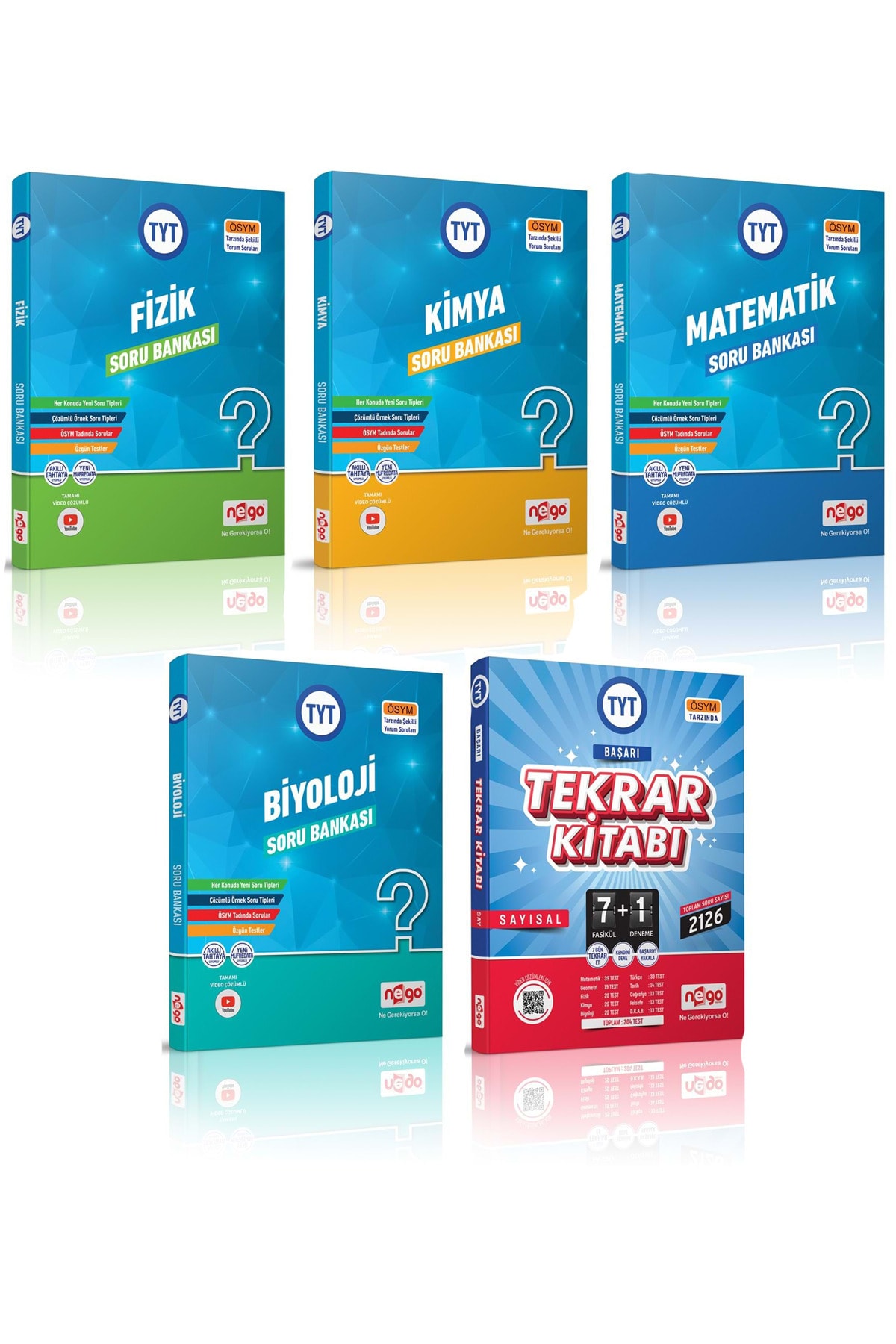 Nego Yayınları Tyt Sayısal Dersler Ve Tyt Sayısal Tekrar Kamp Kitabı Seti 5 Kitap 2022 Basım