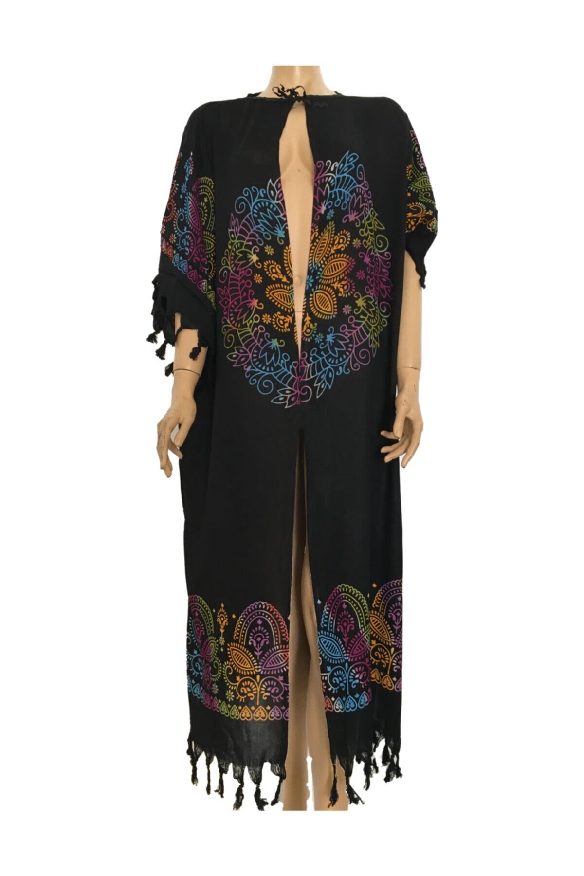 Tokat El Sanatları El Baskısı Kimono & Kaftan