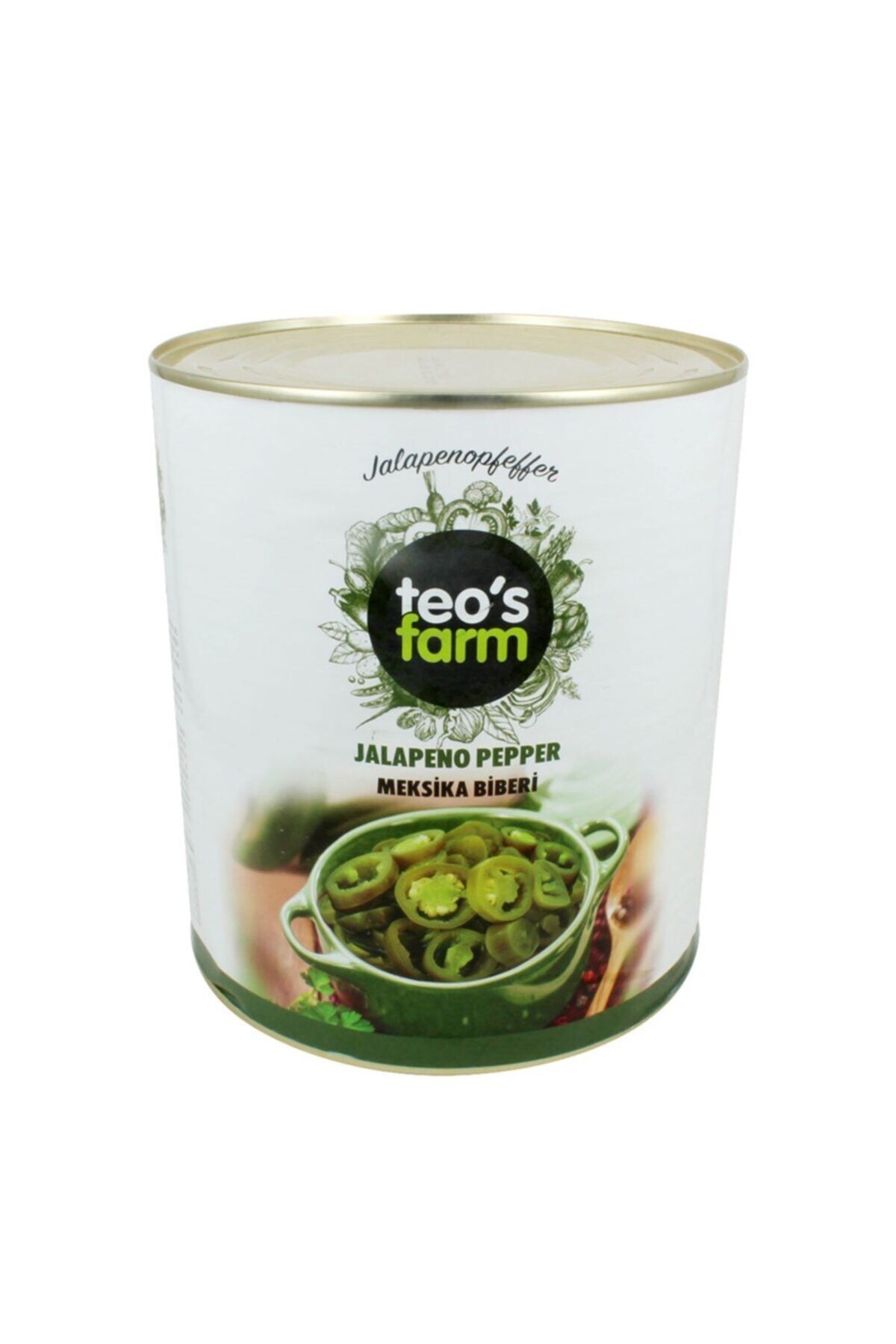 Gurme212 Teo's Farm Jalapeno Biberi, Hazır Yemelik (1 Adet X 3kg)