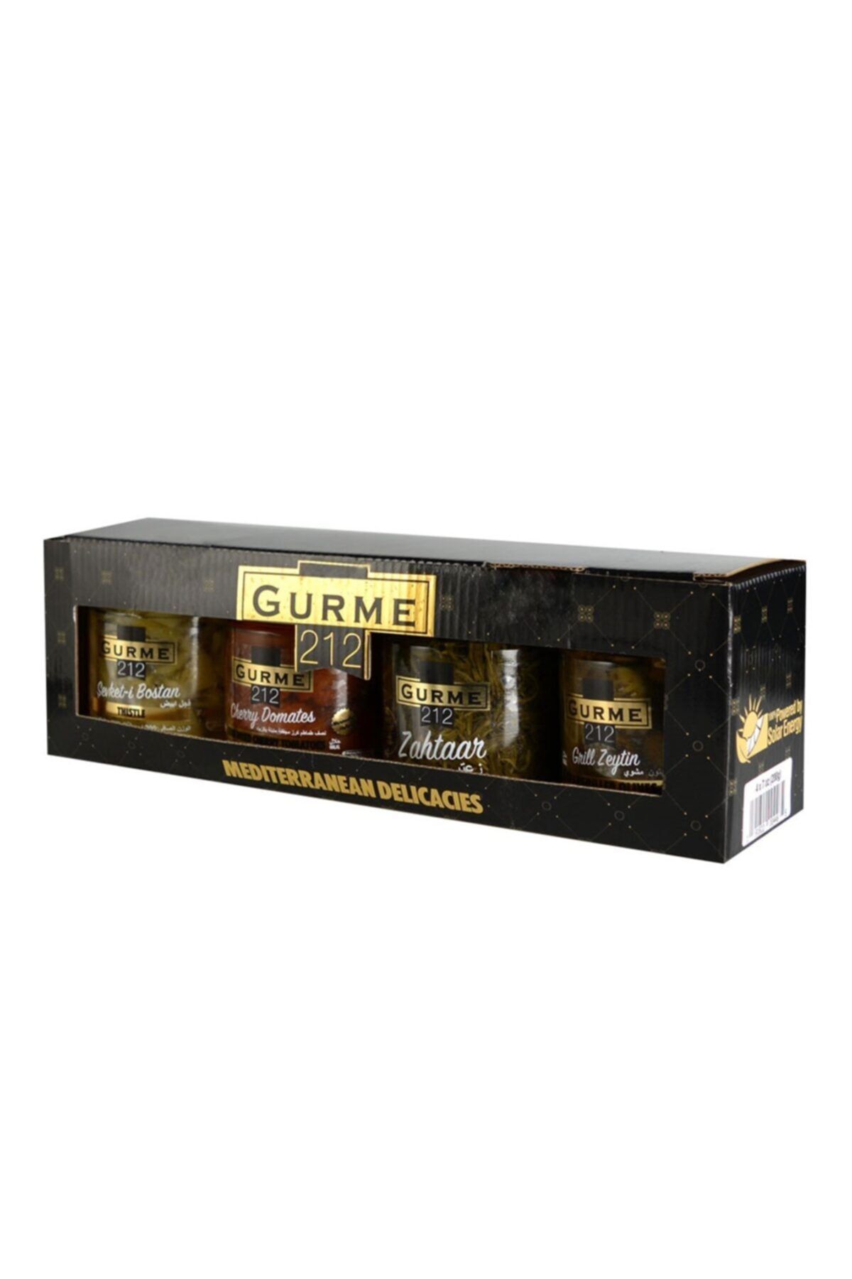 Gurme212 Akdeniz Mezeleri 4'lü Hazır Yemelik Set (1 Adet X (4x255cc))