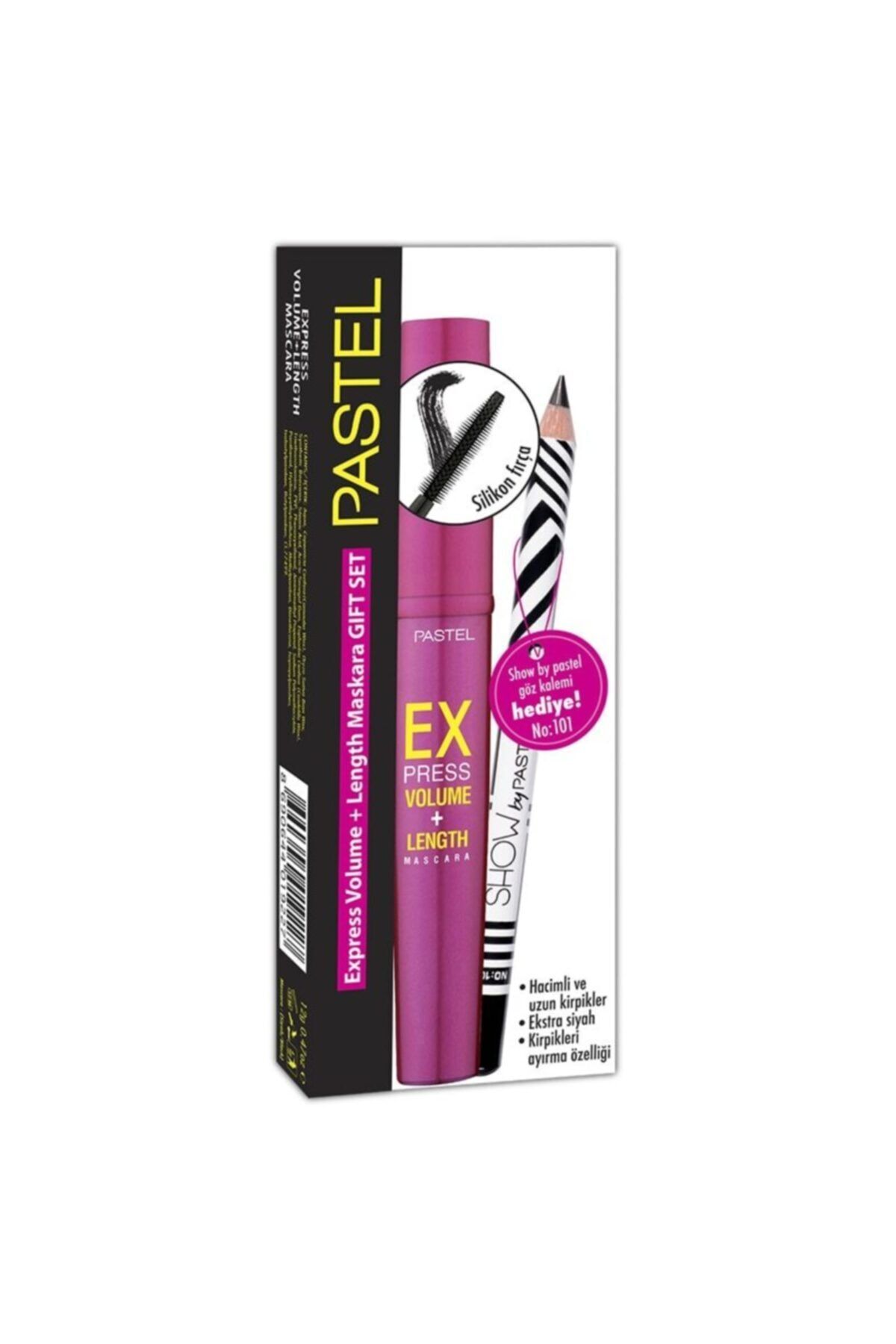 Pastel Express Volume & Length Maskara ve Show By Göz Kalemi 101