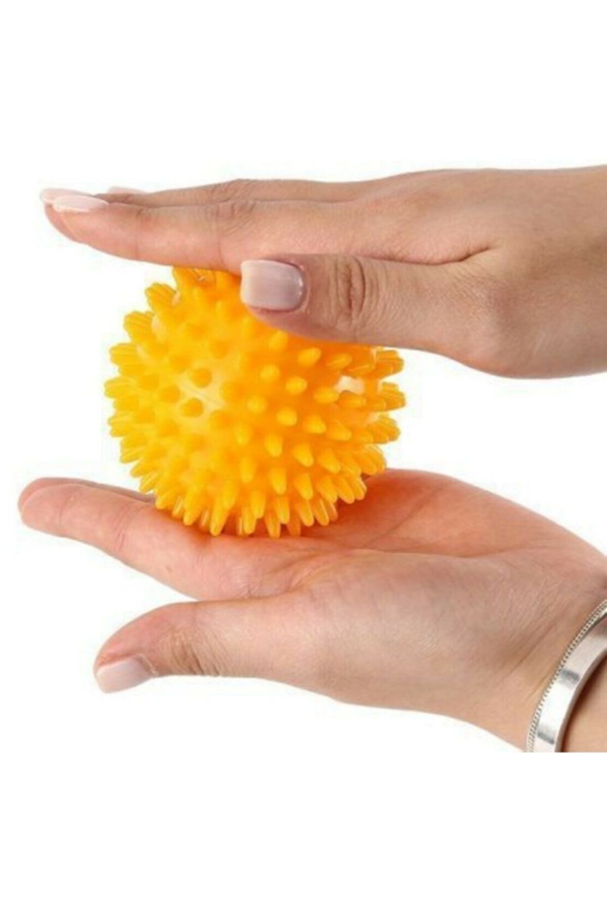 Türkmedical Duyu Uyarıcı Dikenli Masaj Topu Egzersiz Topu Sert 6 Cm -sarı