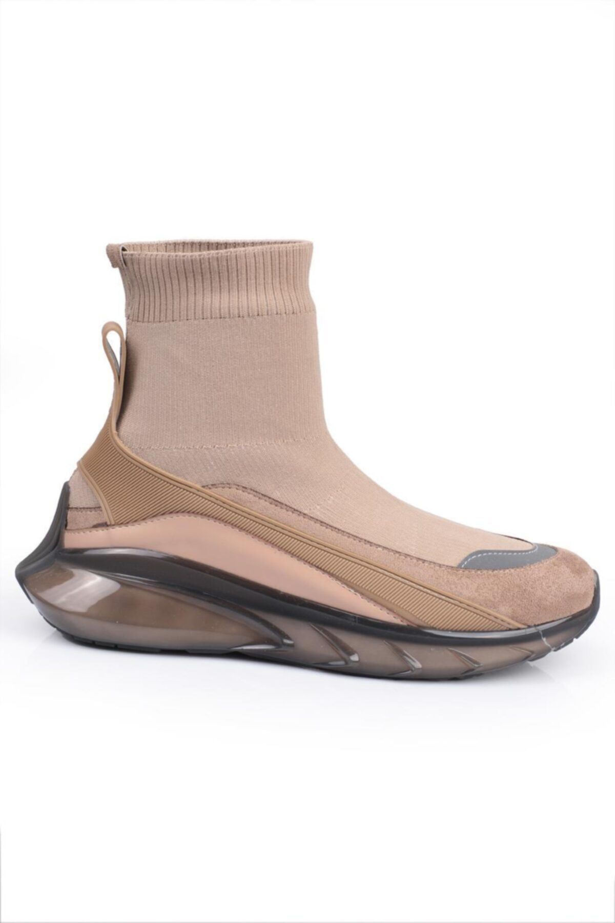 Capone Outfitters Capone Şeffaf Comfort Fashion Tabanlı Trikolu Kadın Sneaker