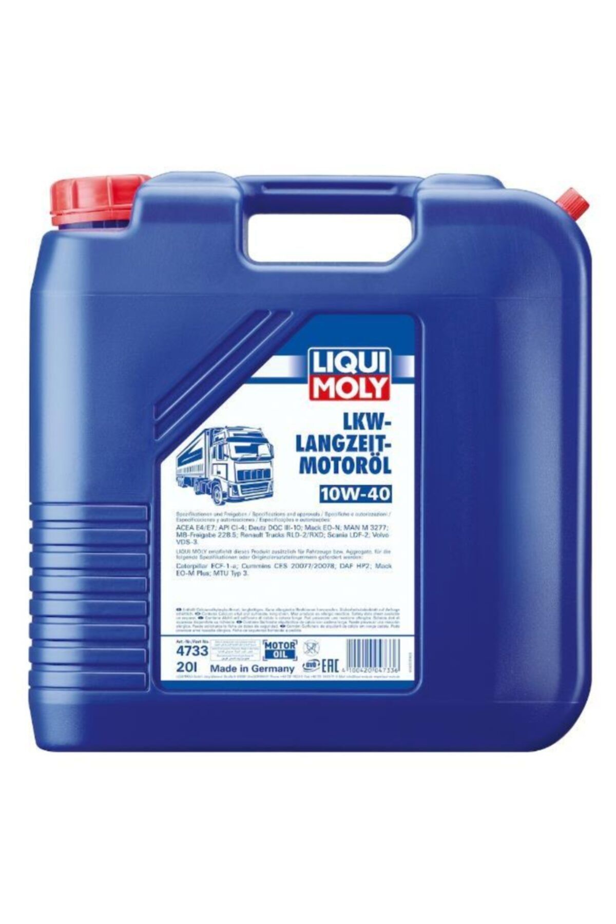 Liqui Moly Tır Uzun Süreli 10w-40 Motor Yağı 20 L (1 Adt)