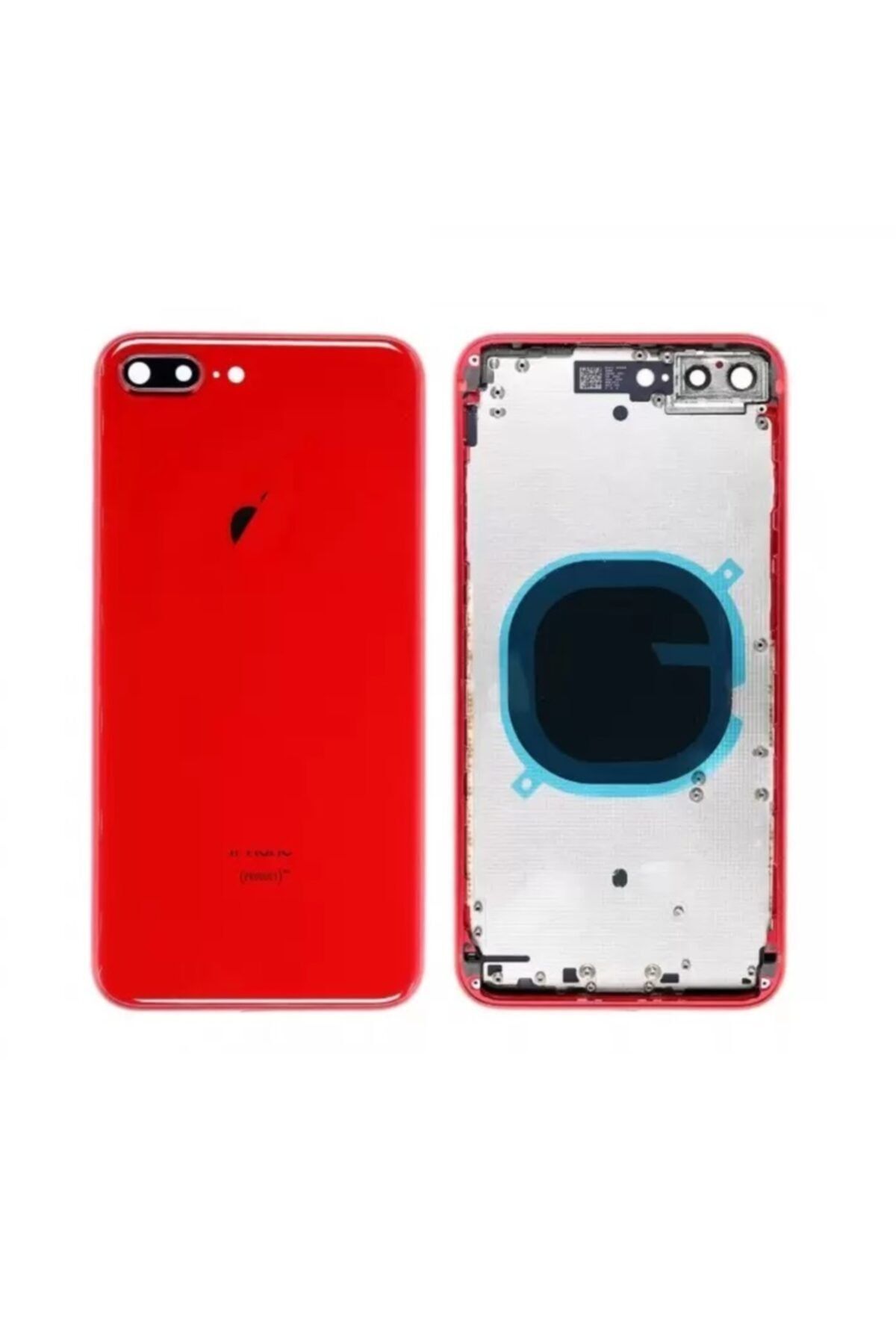 Qudex Iphone 8 Plus Boş Kasa Arka Kapak Servis Orj Kırmızı
