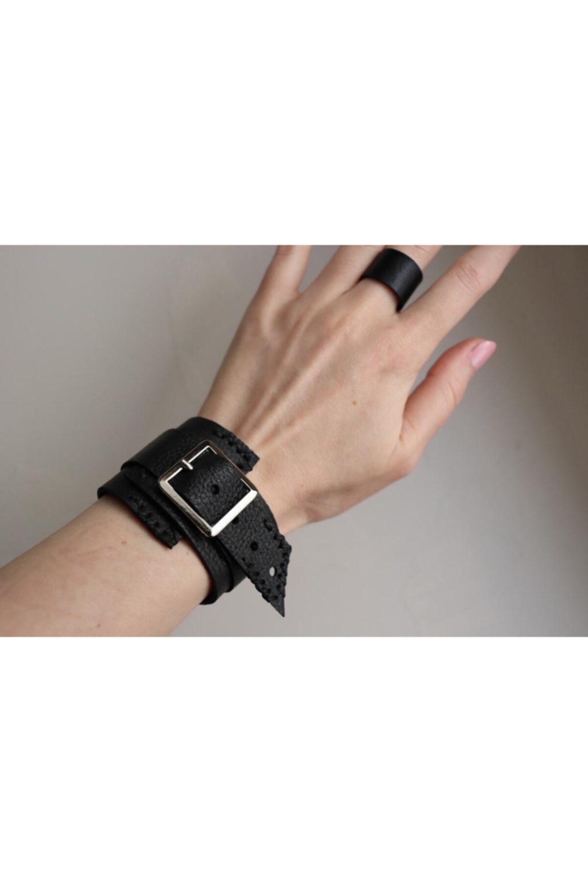 DENİZ TASARIM Deri Bileklik Tokalı