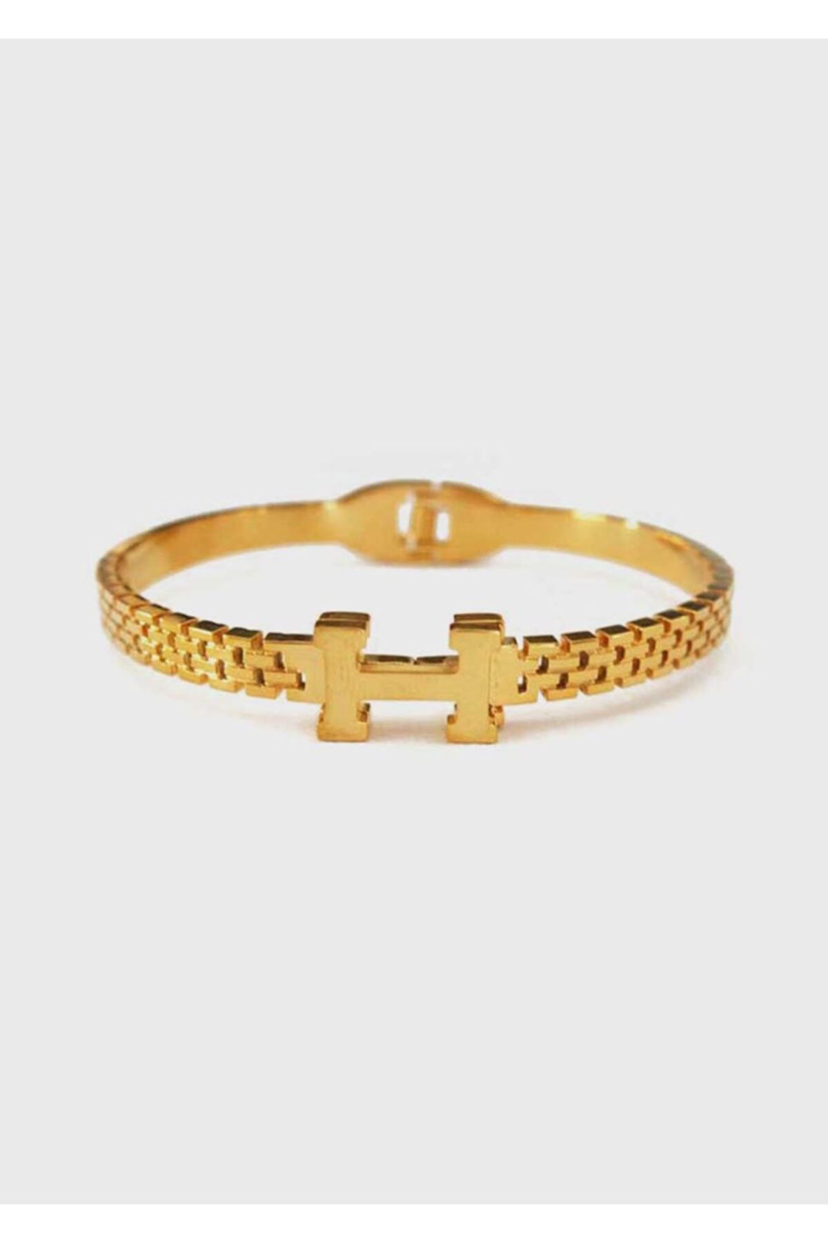 Jewel H Detay Gold Altın Kaplama Bileklik