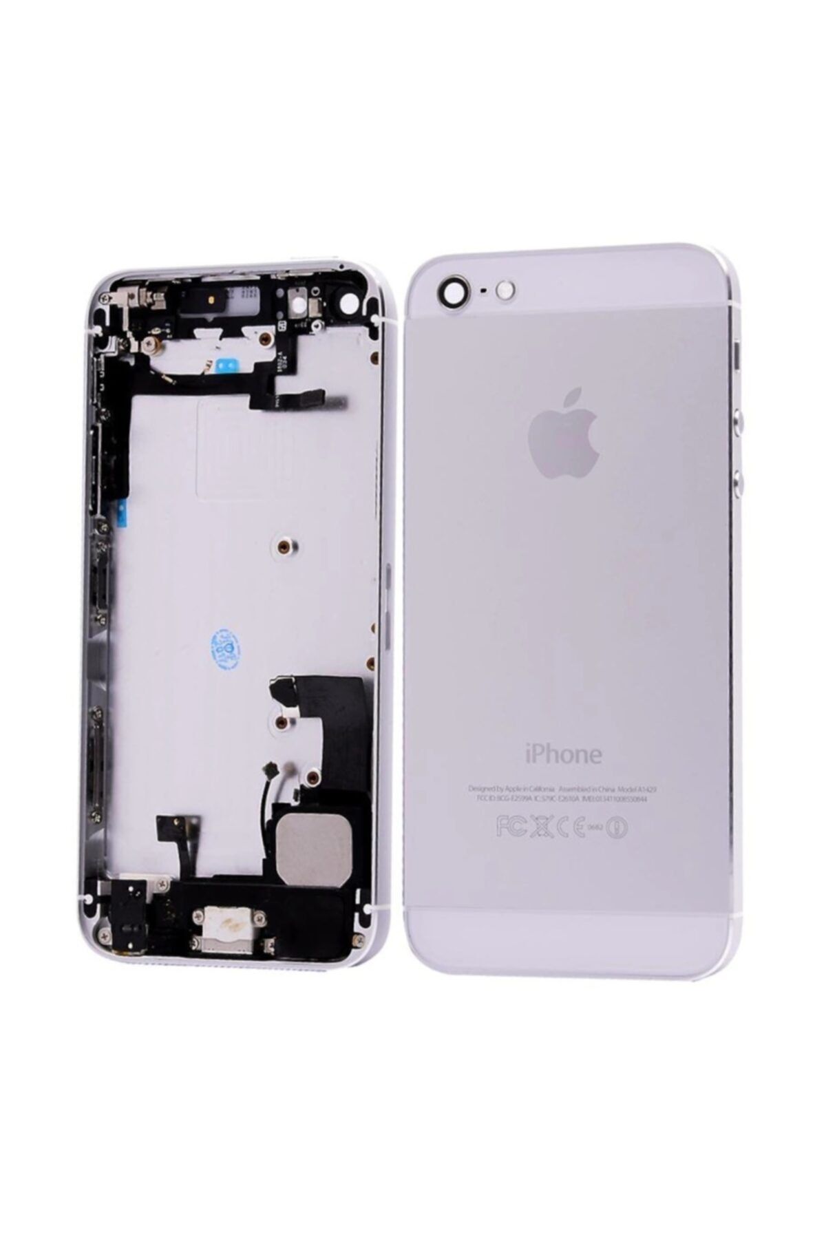 Qudex Iphone 5 Dolu Kasa Arka Kapak Servis Orj Gümüş