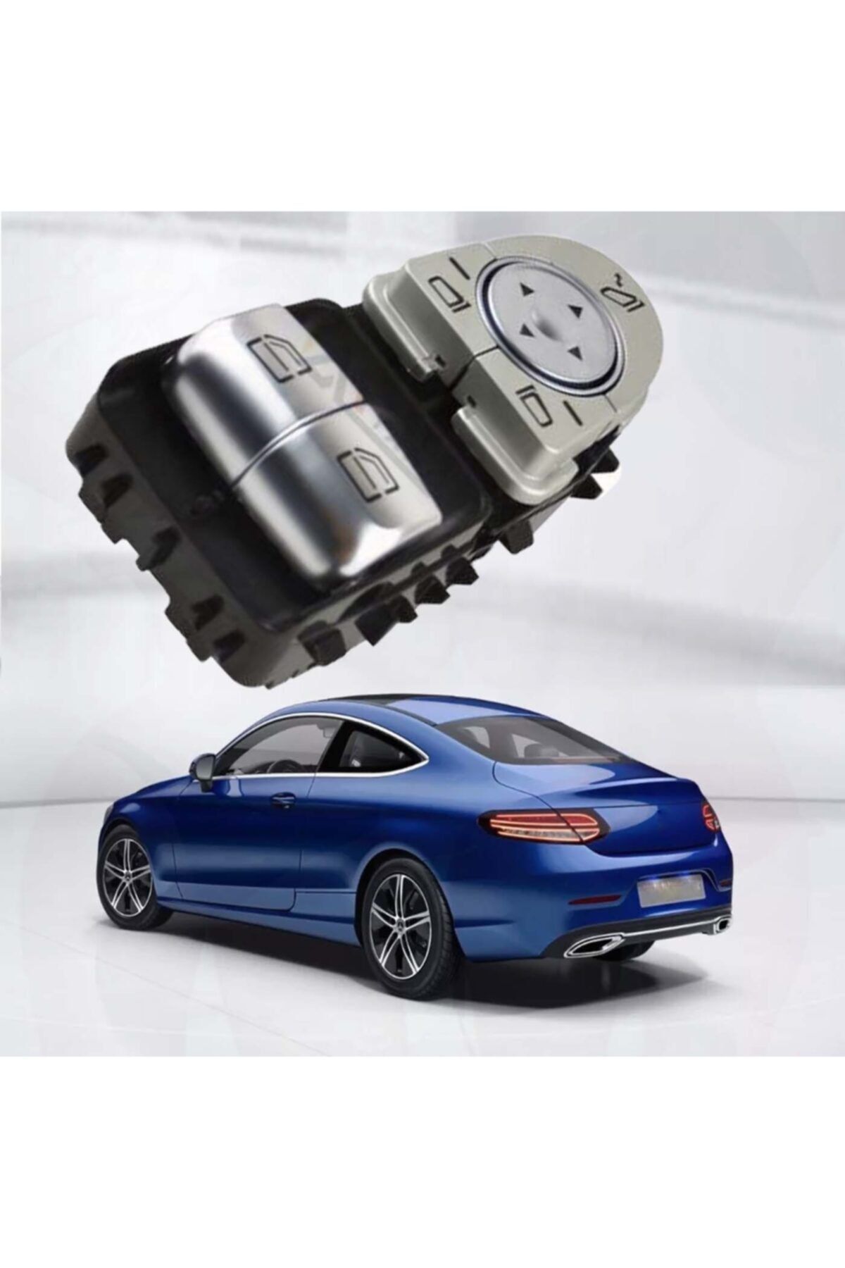 CRN Mercedes W205 C Serisi Coupe Sol Çiftli Cam Düğmesi 2014--2018