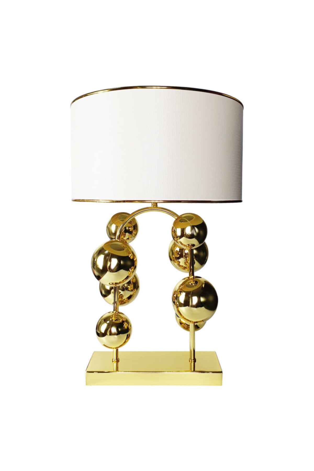 Bysay Large Abajur, Masa Lambası - Ball Gold (krem)