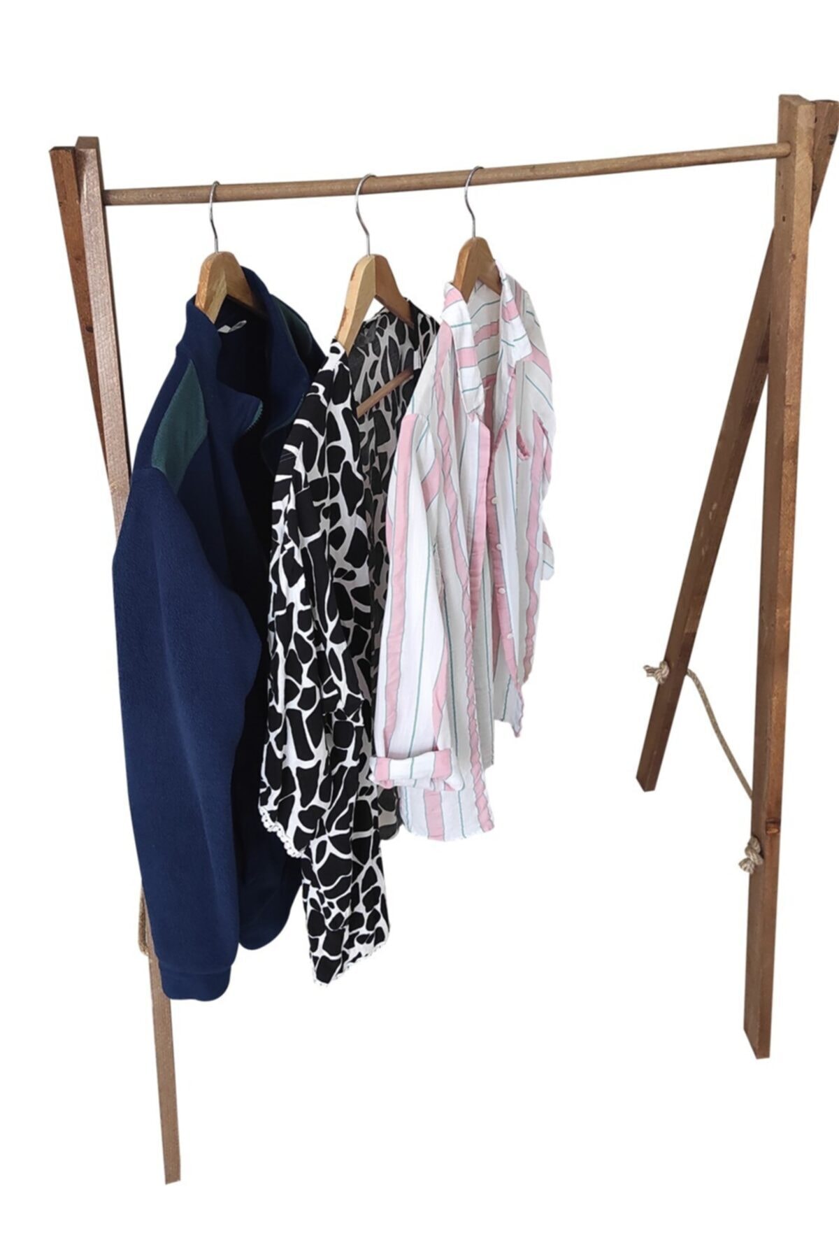 Vip Home Concept Ayaklı Konfeksiyon Askılığı Vip Ahşap Dekoratif Elbise Askılığı 74x120 Cm