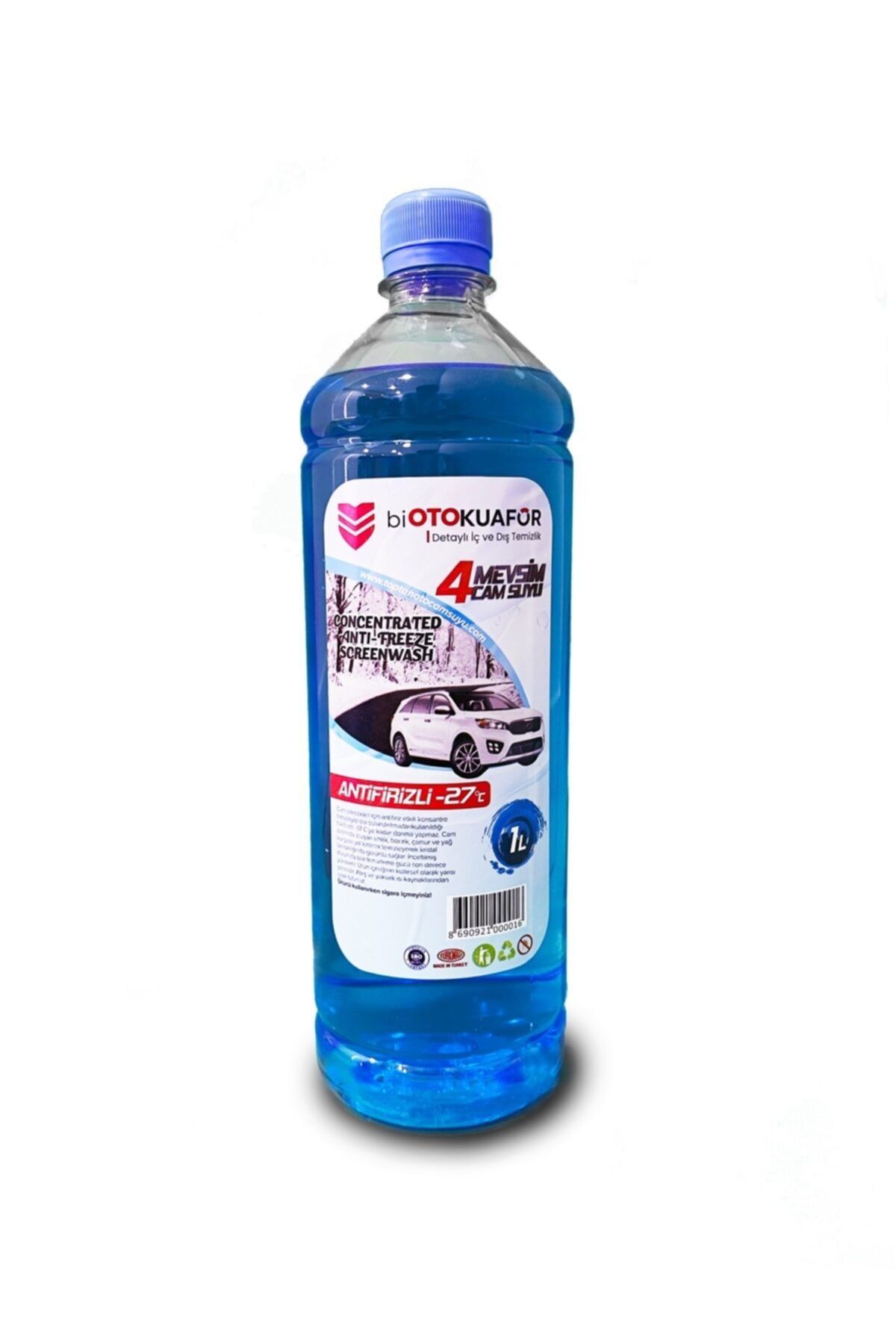 Biotokuaför -27 Derece 4 Mevsim Antifirizli Oto Cam Suyu 1 Lt.