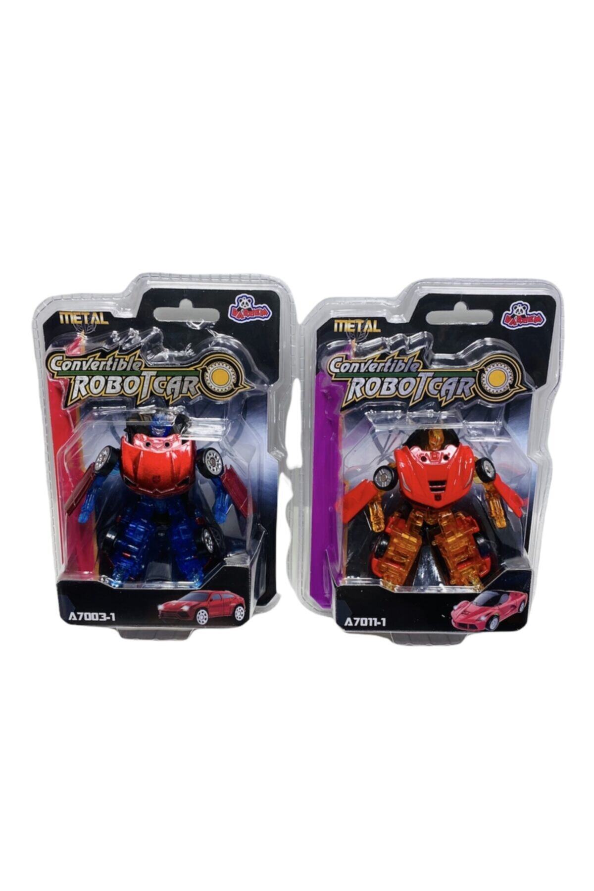 transformers Metal Robot Olan Oyuncak Araba Mini Boy 8 Cm