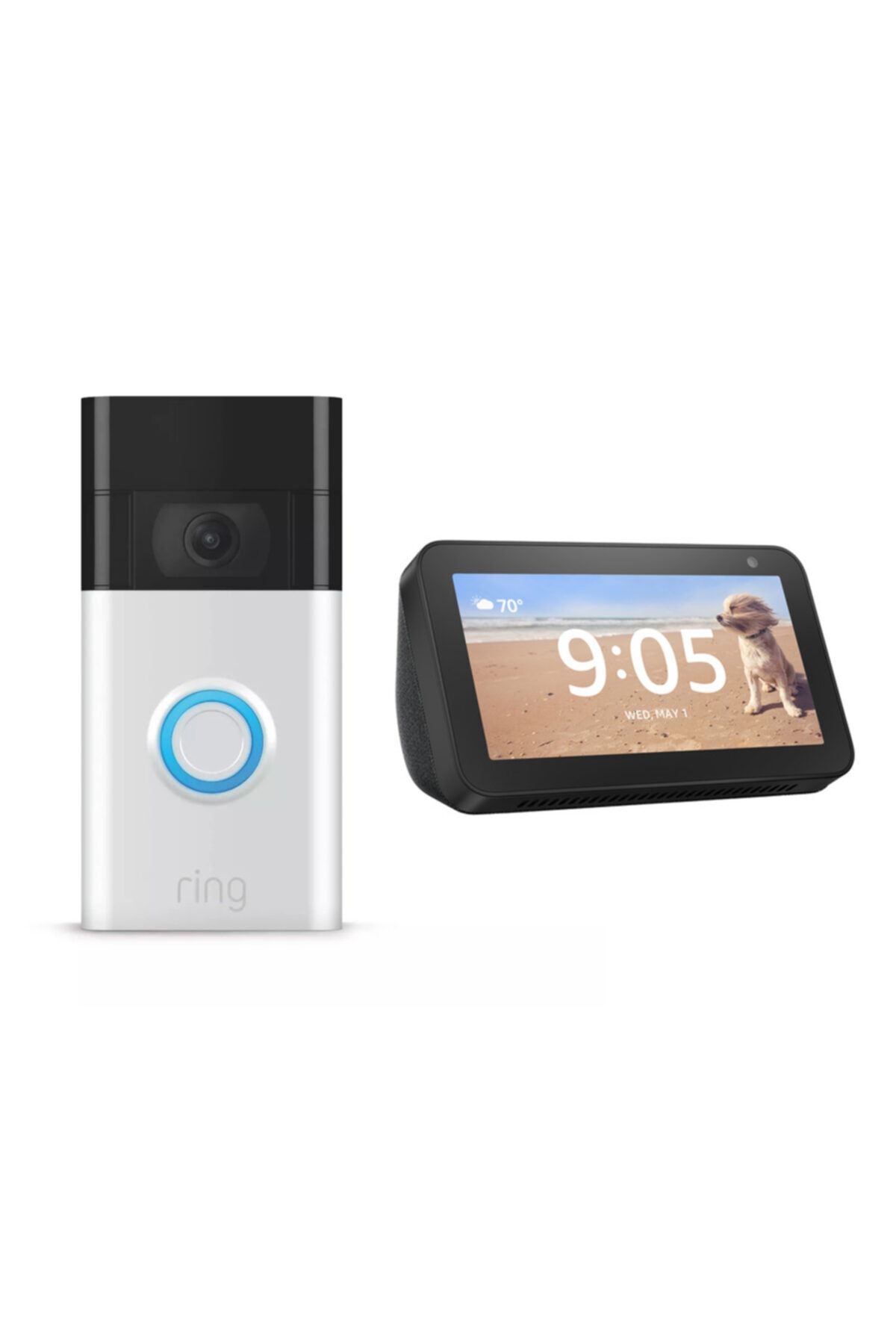 Ring Video Doorbell 1080p Görüntülü Kapı Zili - Amazon Echo Show 8 Görüntülü Smart Hoparlör