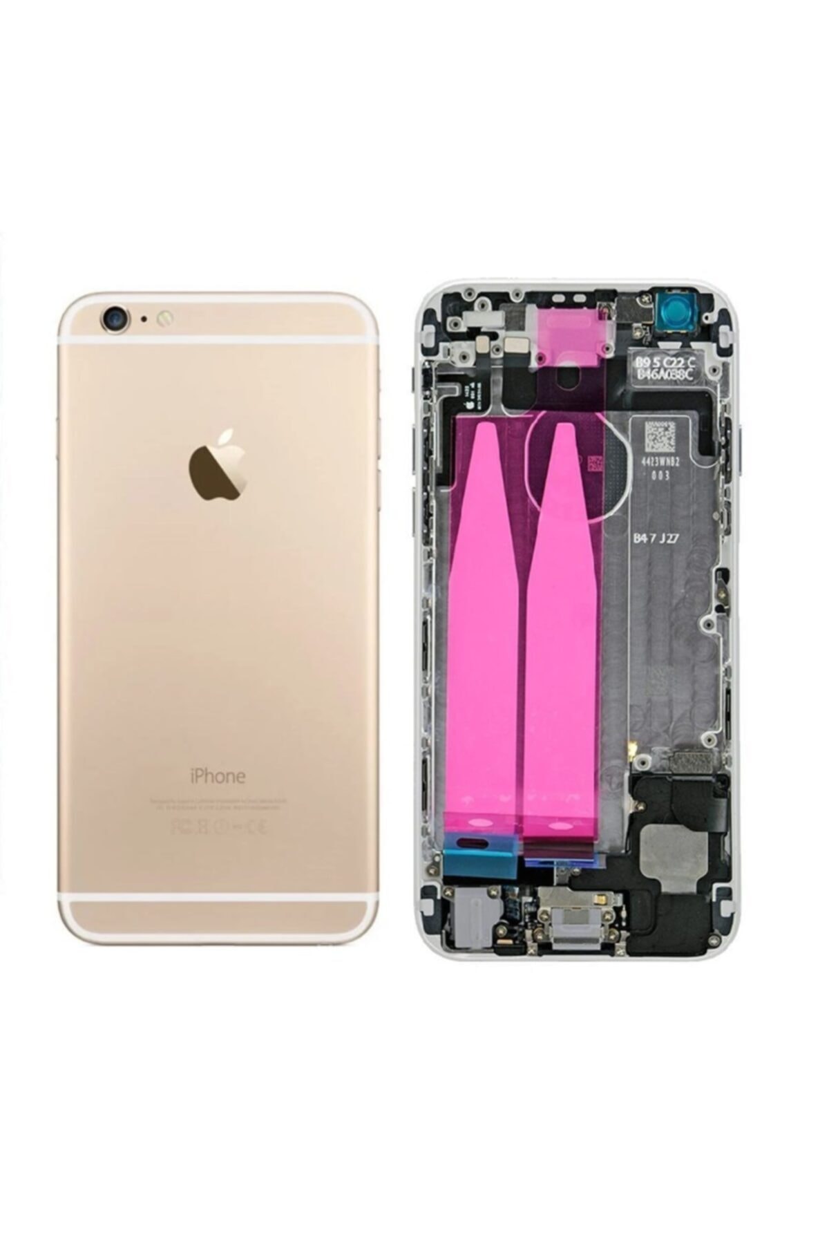 Qudex Iphone 6 Dolu Full Kasa Arka Kapak Servis Orj Gold