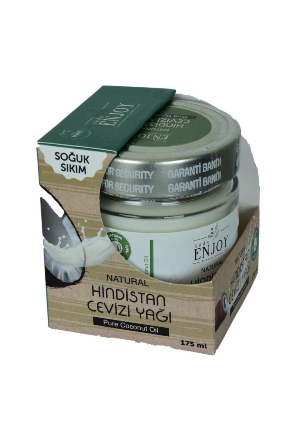 Enjoy Suds Natural Hindistan Cevizi Yağı Soğuk Sıkım Press 175gr