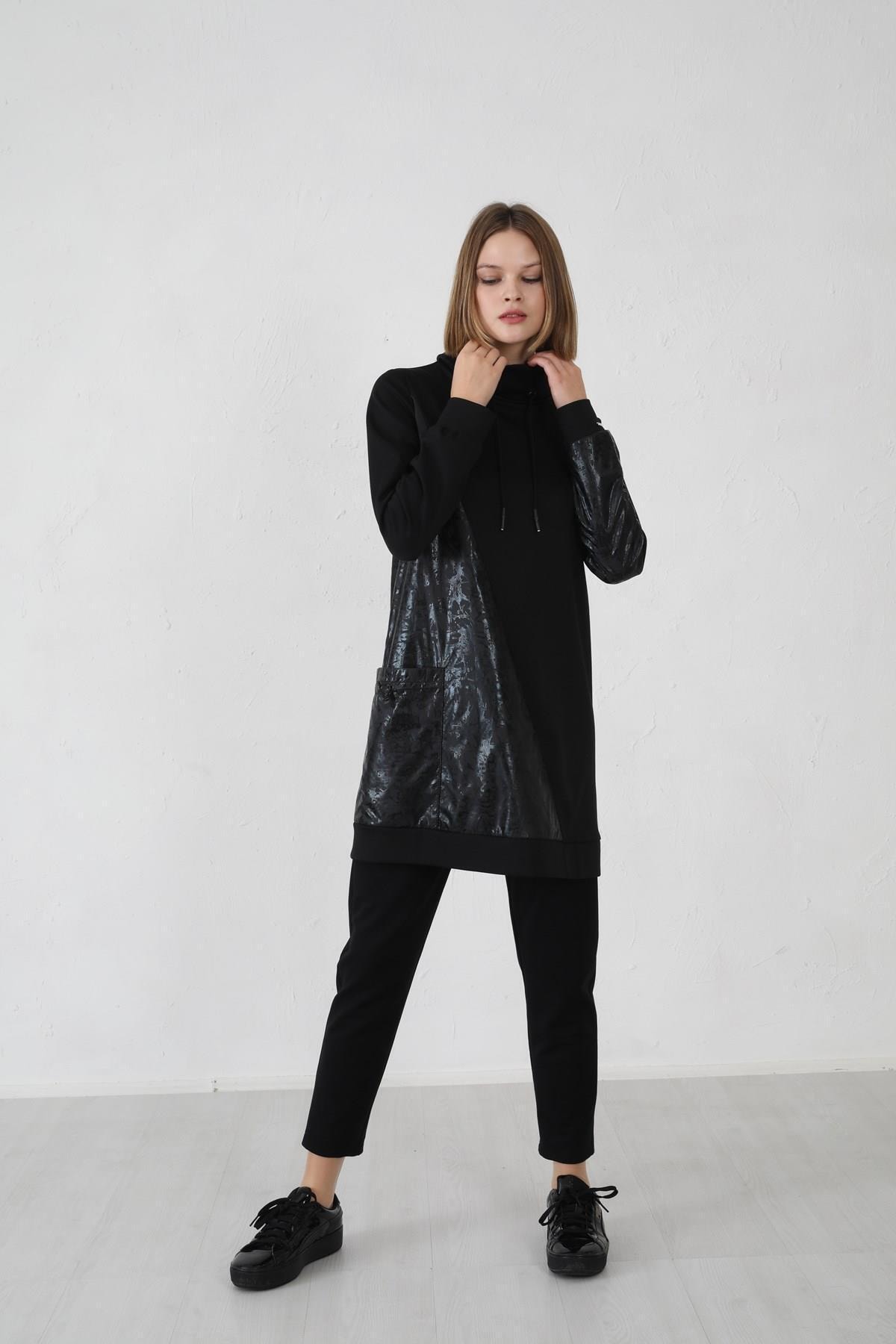 Moodbasic Varak Desenli Pantolonlu Takım