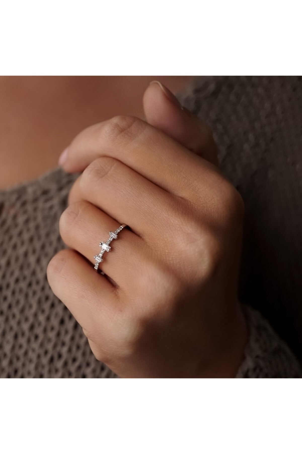 Arpaş Asude Baget Pırlanta Yüzük 0.15 Ct