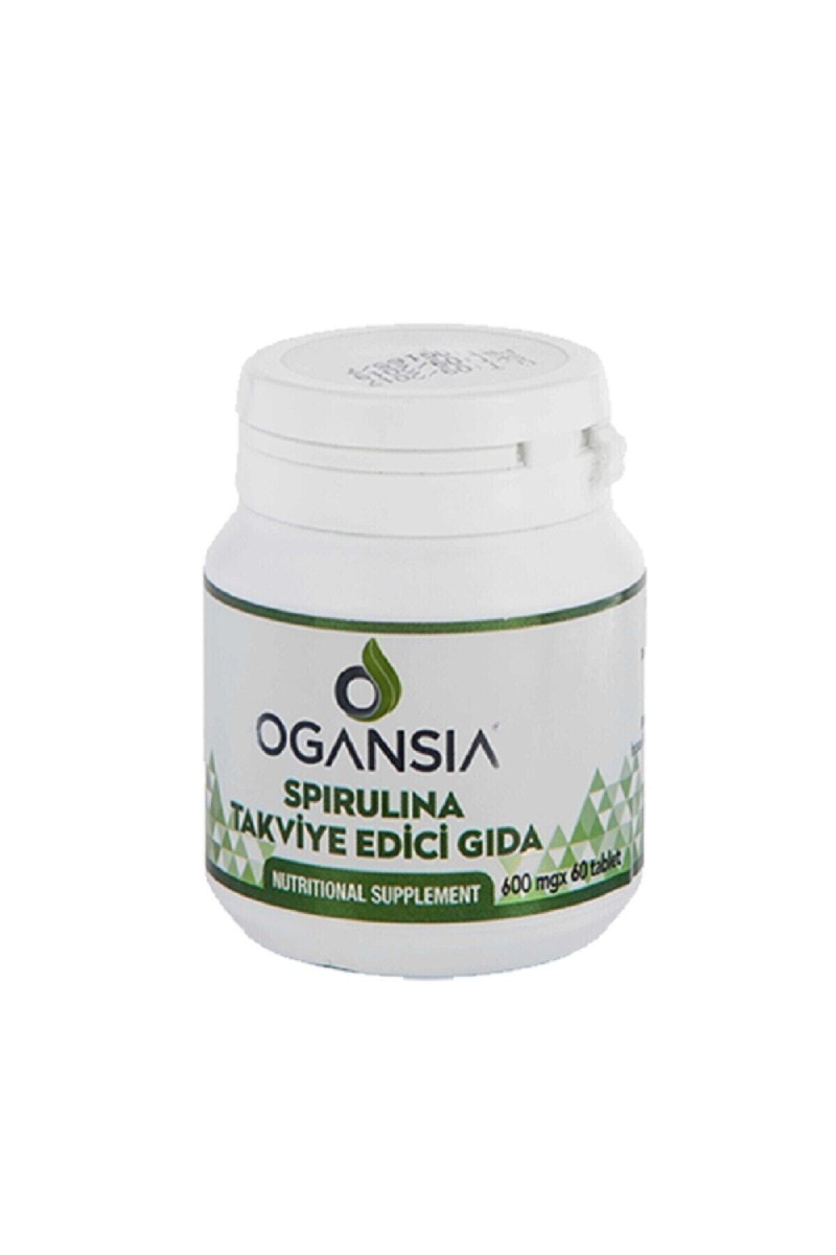 OGANSIA Spirulina Takviye Edici Gıda 600 mg 60 Tablet
