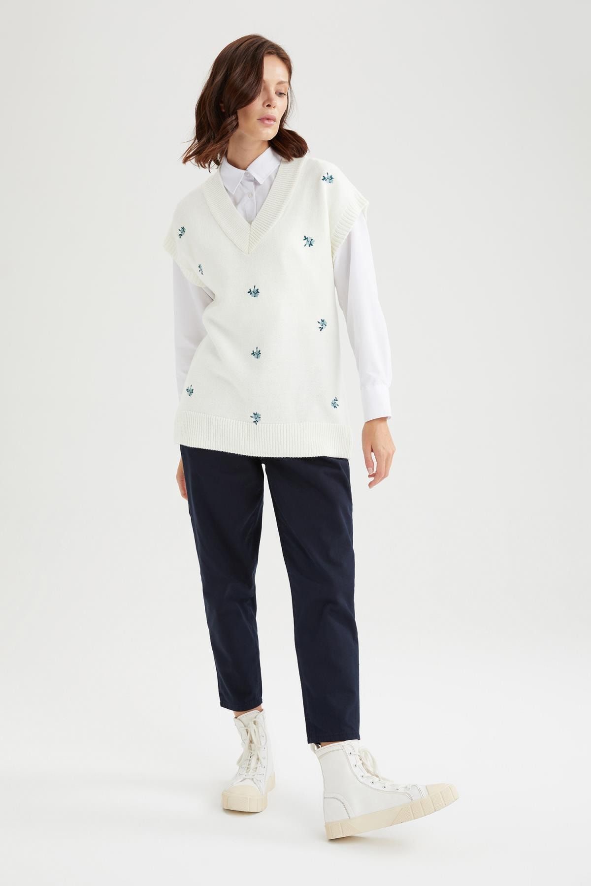 DeFacto Slouchy Fit Dokuma Pantolon