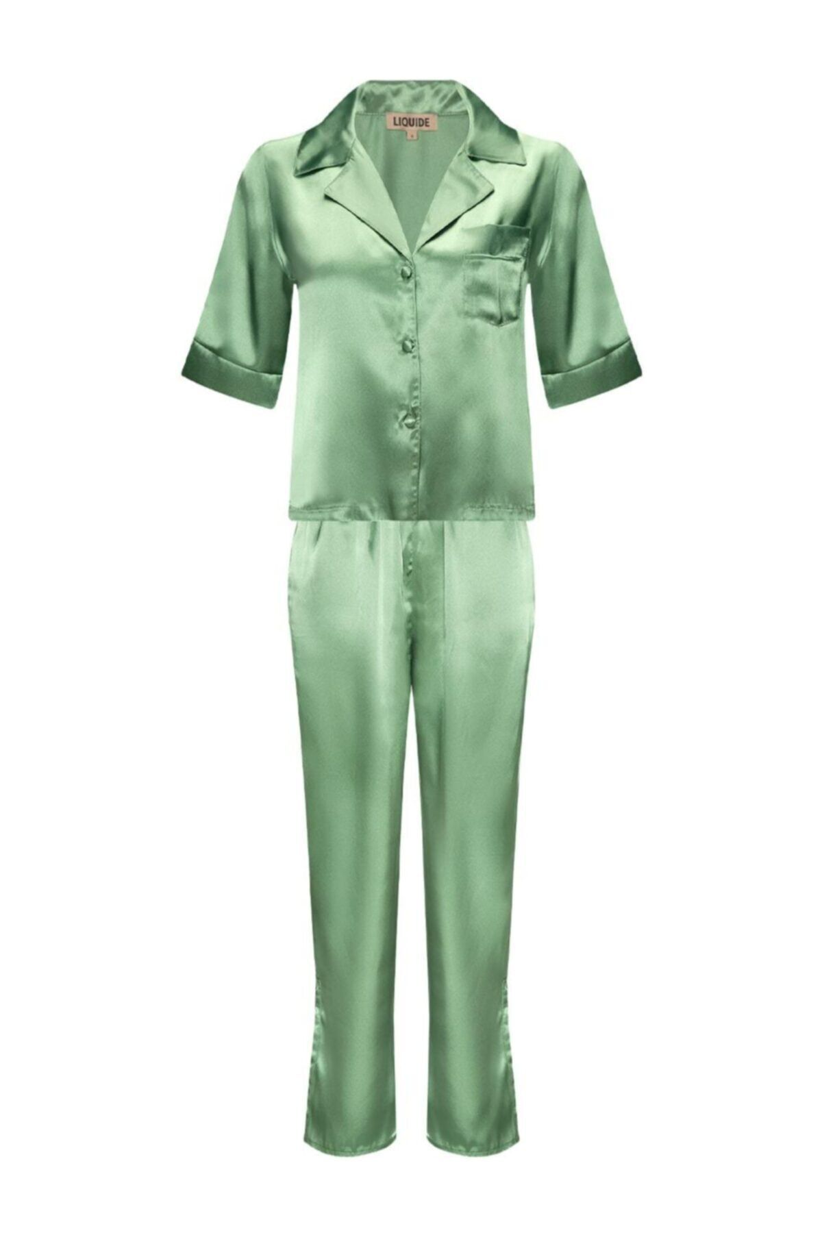 Liquide Jonquill Saten Pijama Takımı