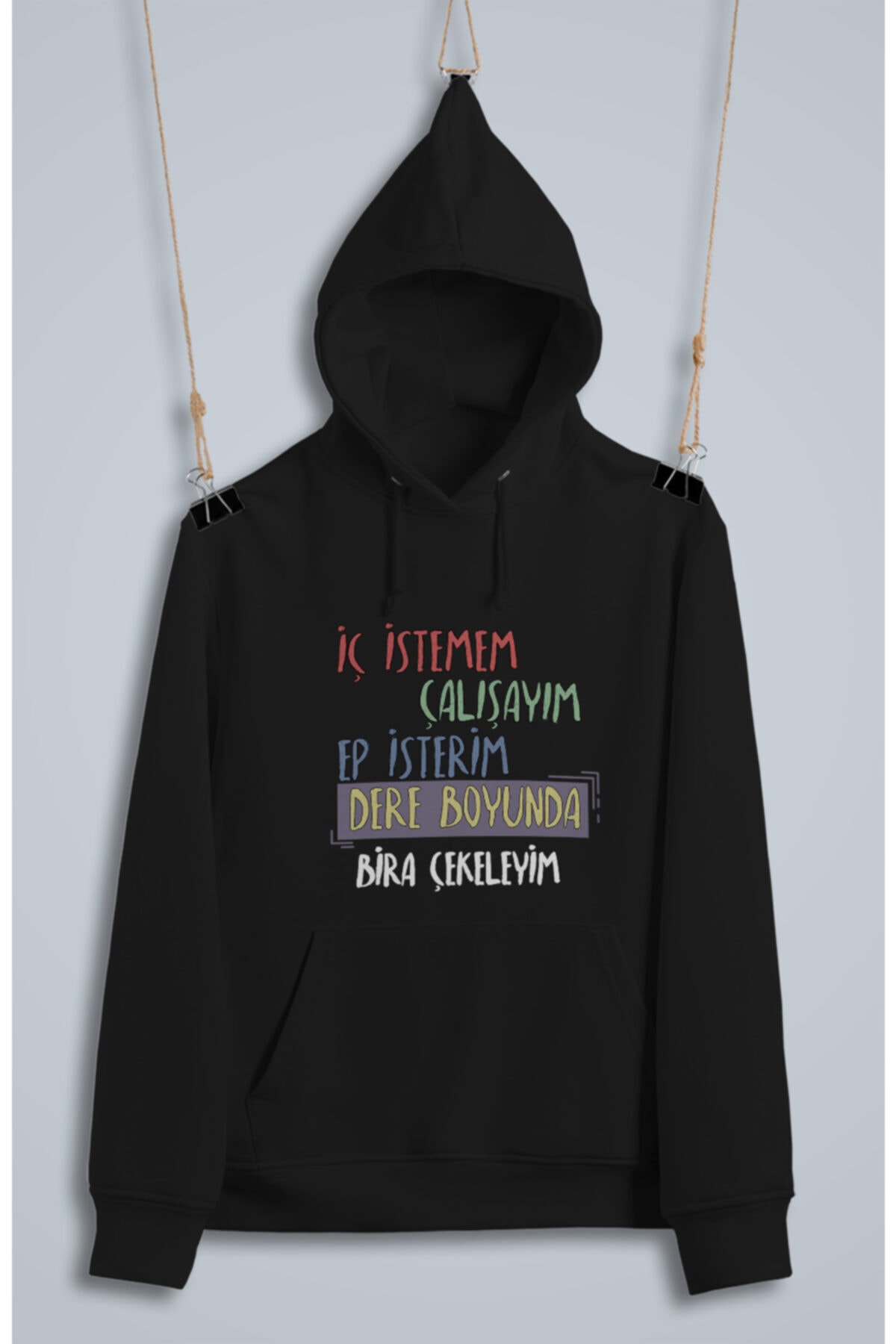 Trakya Bazaar Iç Istemem Çalışayım, Ep Isterim Dereboyunda Bira Çekeleyim (üniseks Sweatshirt)