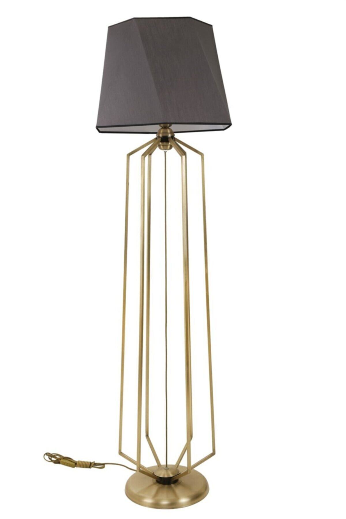 Lumexx Alba Eskitme Lambader Altıgen Koyu Gri Abajurlu