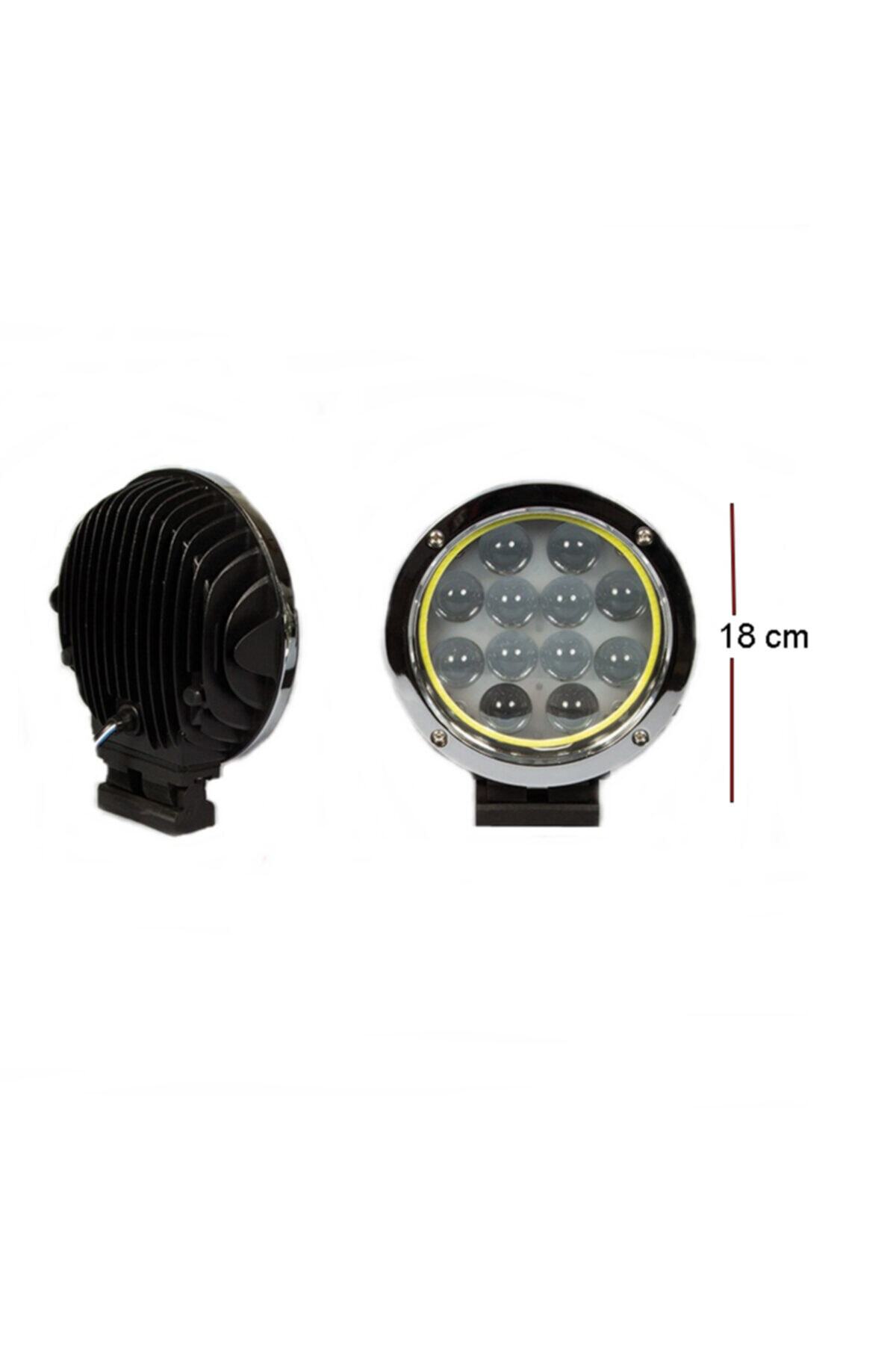 Angel Of Life Offroad Sis Lambası 12 Ledli 60w-12-24v Nikel-angel Takım / Lass253-na