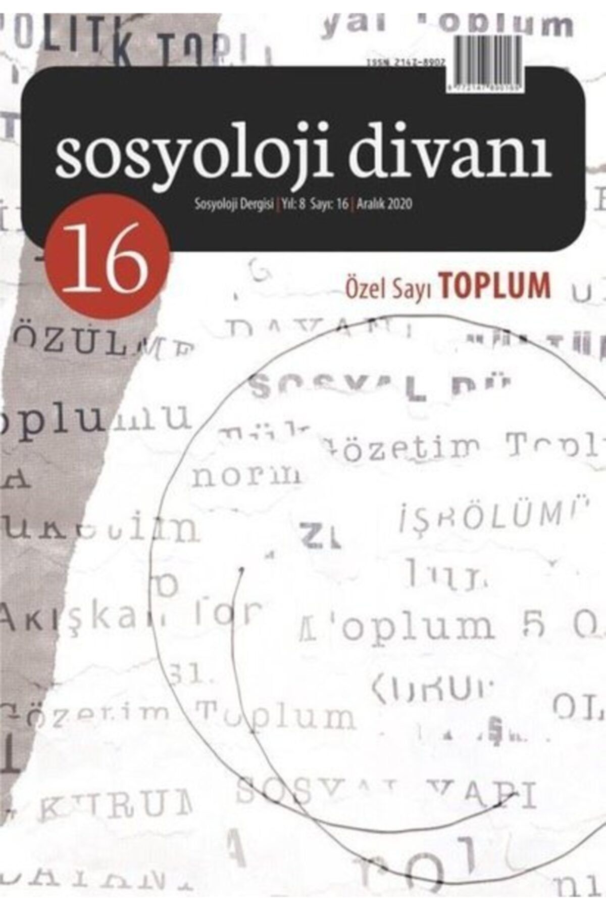 Çizgi Kitabevi Sosyoloji Divanı 16-özel Sayı: Toplum